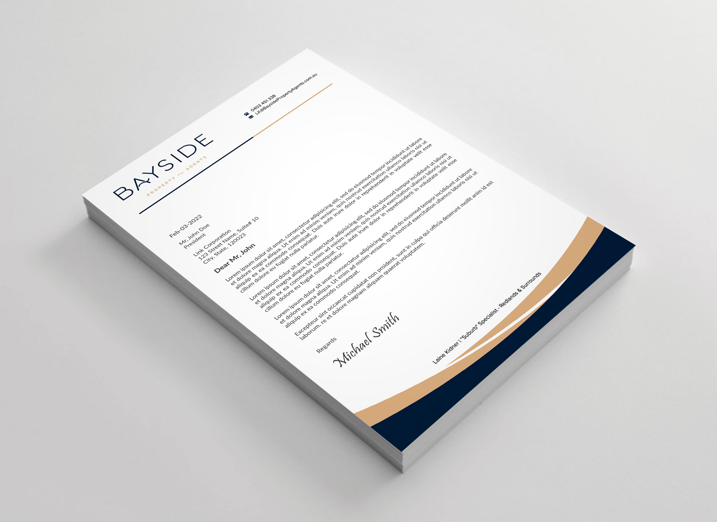 Letterhead Design by sadikul islam for LKMO Properties | Design #35535788