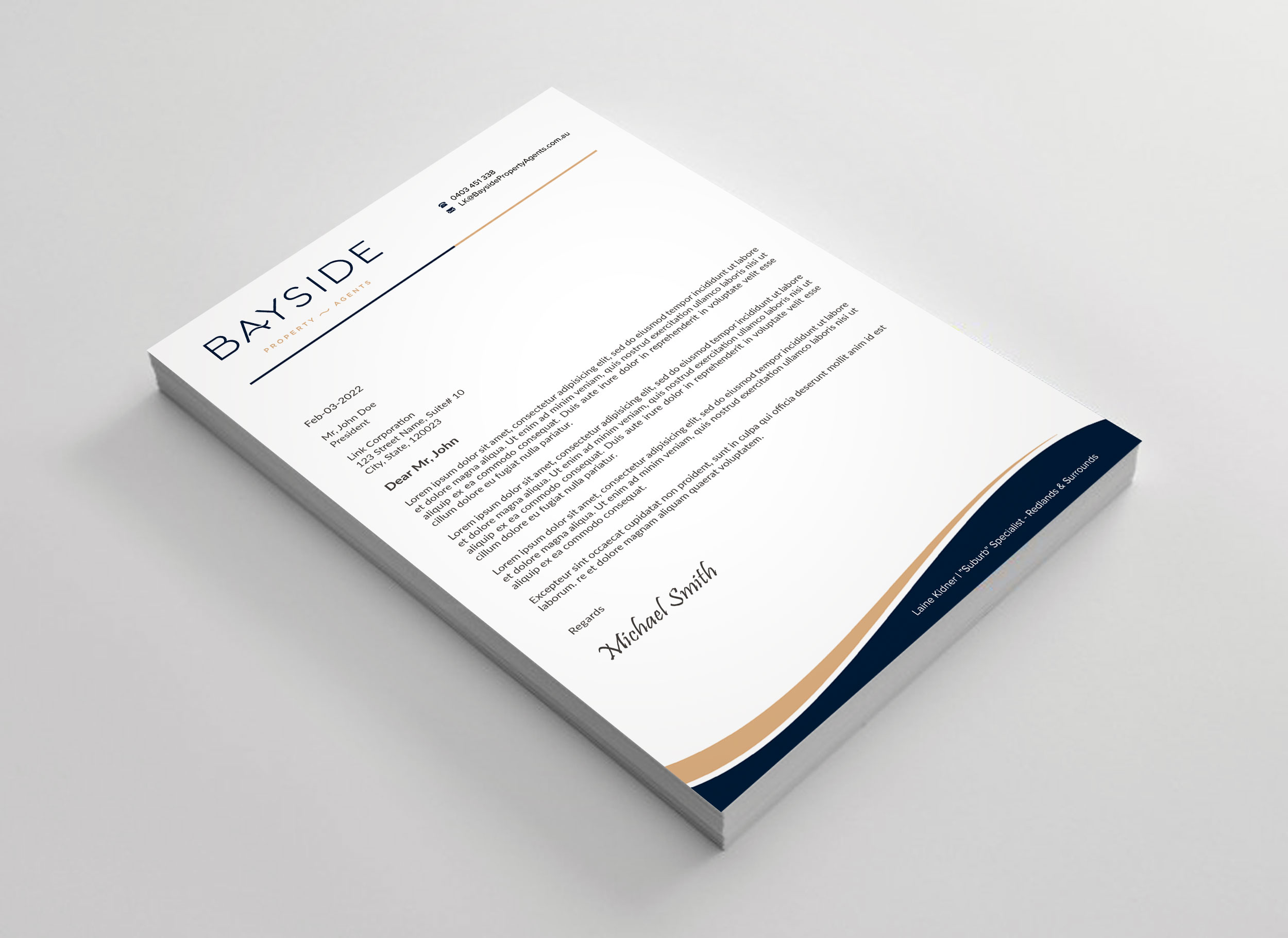 Letterhead Design by sadikul islam for LKMO Properties | Design #35535789