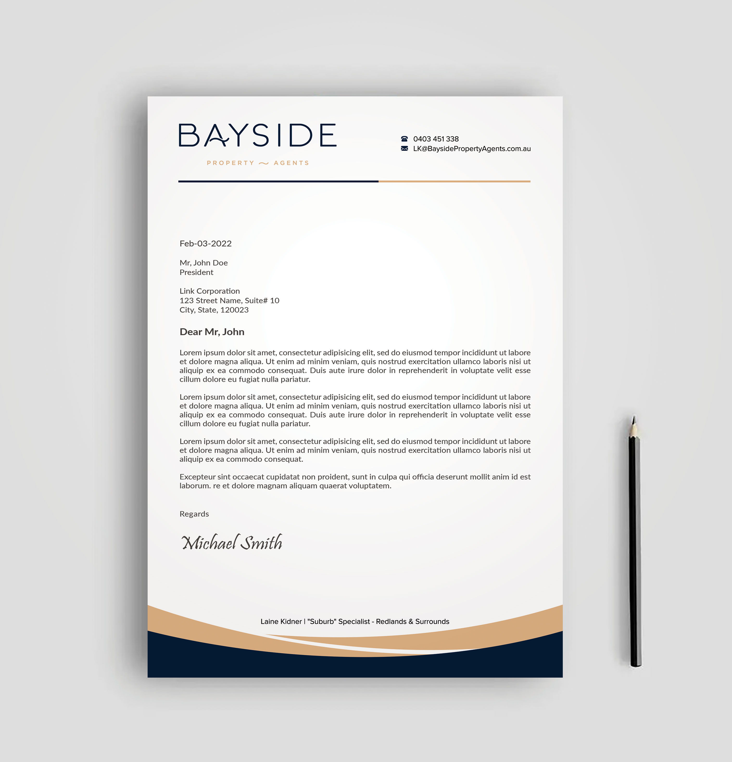 Letterhead Design by sadikul islam for LKMO Properties | Design #35535792