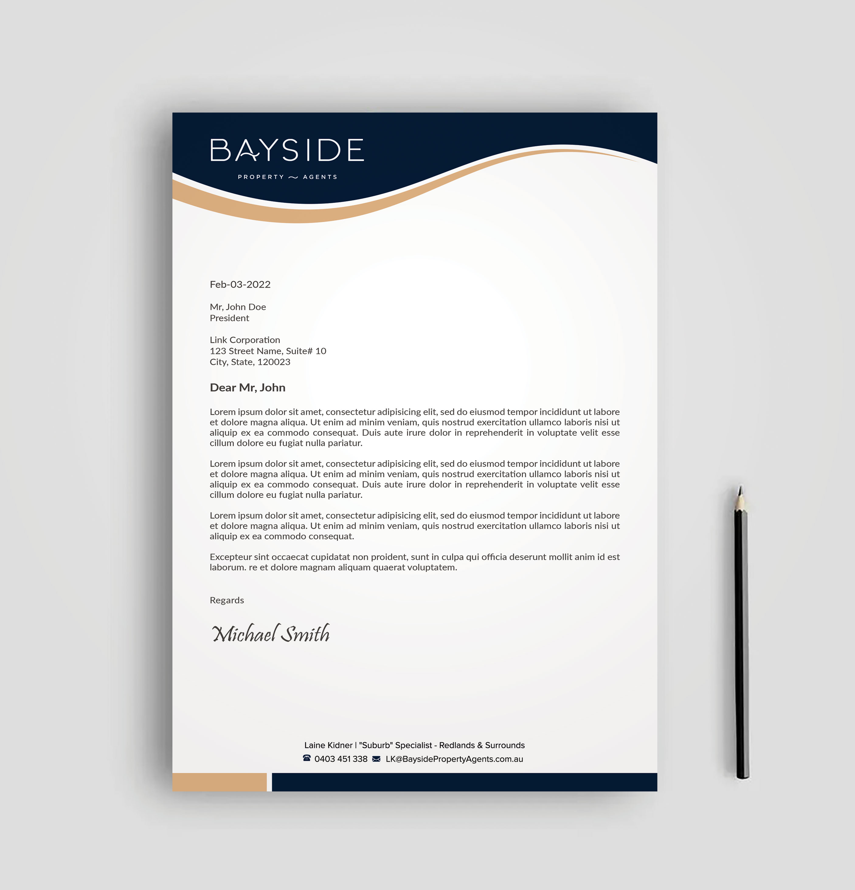 Letterhead Design by sadikul islam for LKMO Properties | Design #35537791