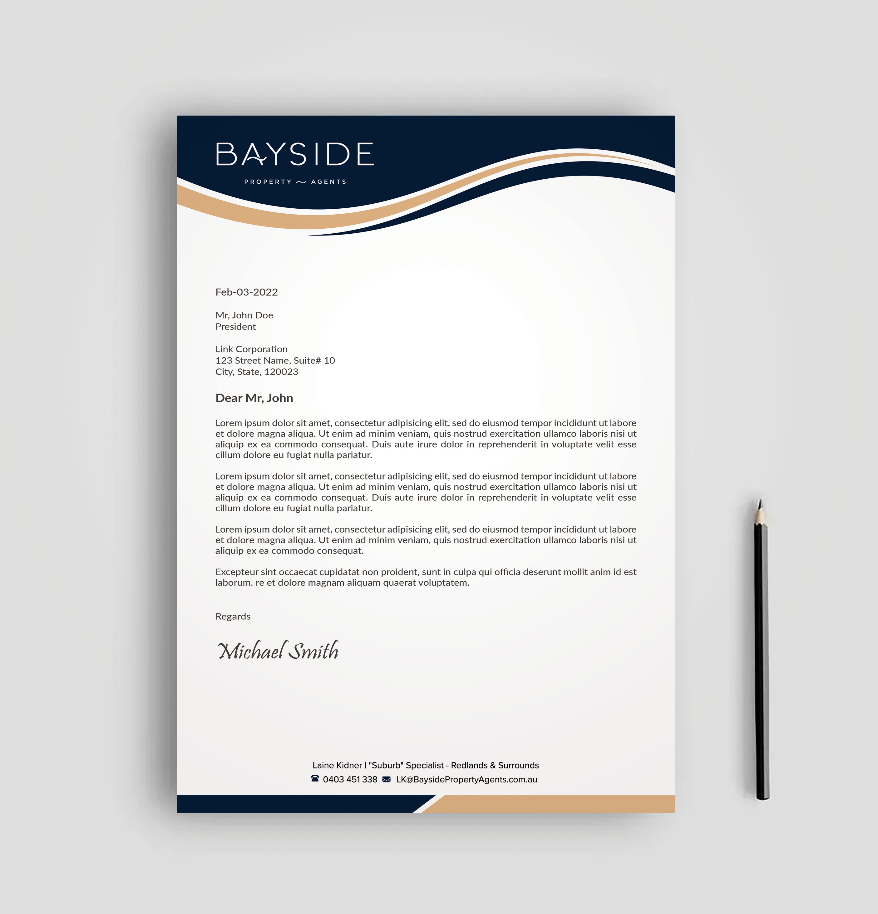 Letterhead Design by sadikul islam for LKMO Properties | Design #35537792