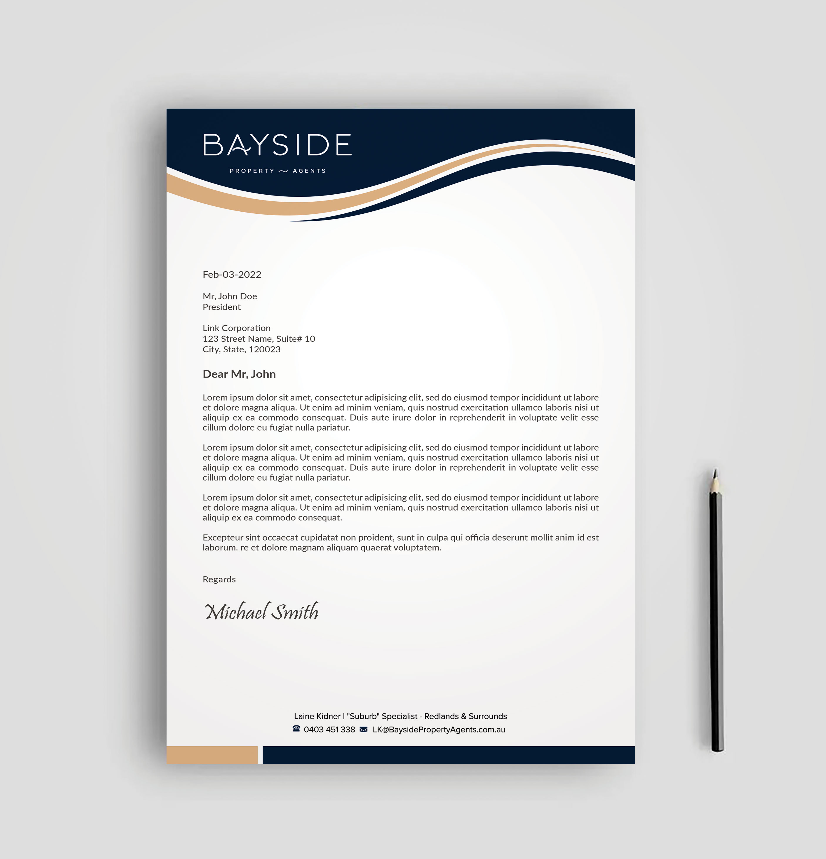 Letterhead Design by sadikul islam for LKMO Properties | Design #35537805