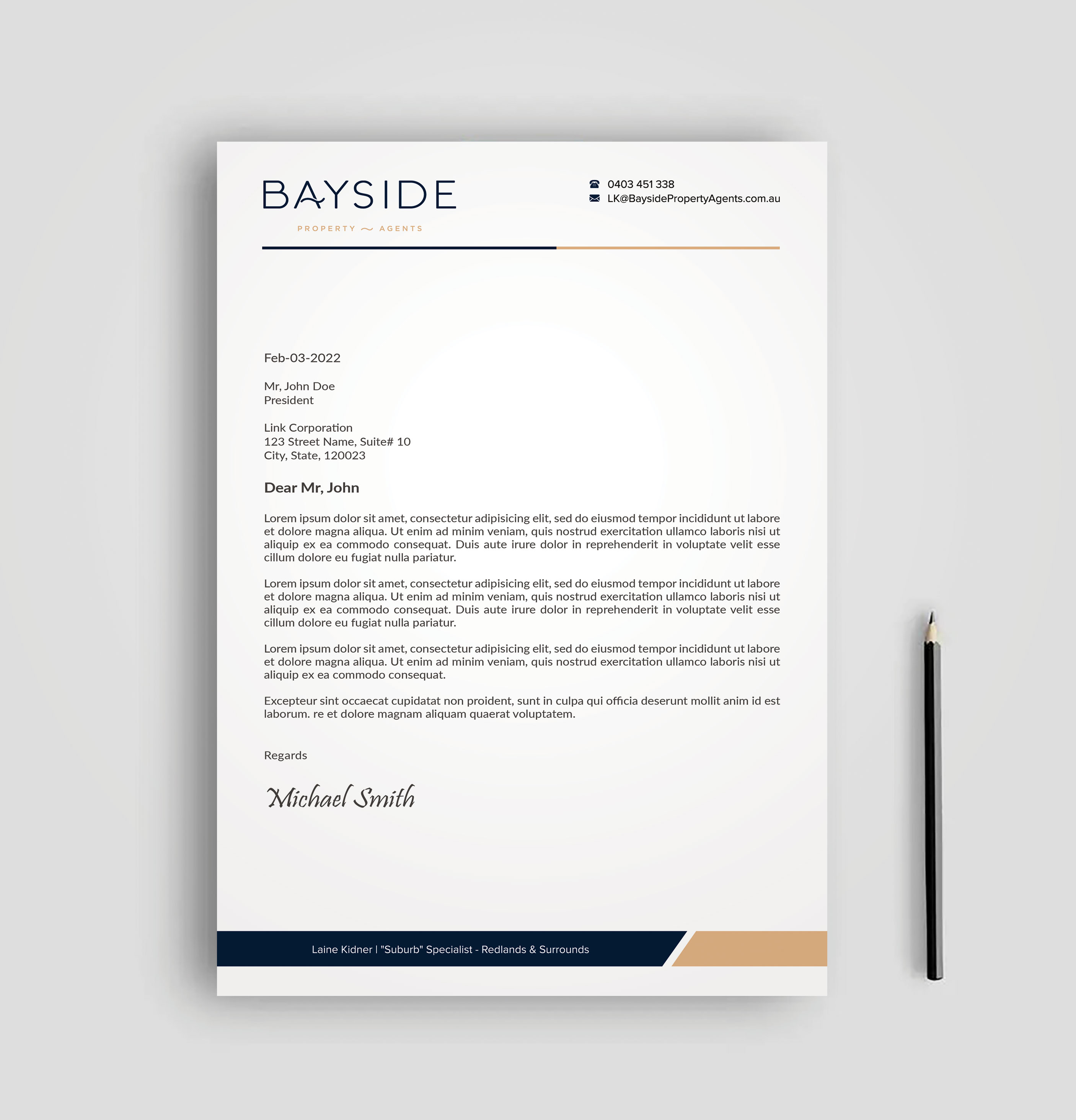 Letterhead Design by sadikul islam for LKMO Properties | Design #35537808