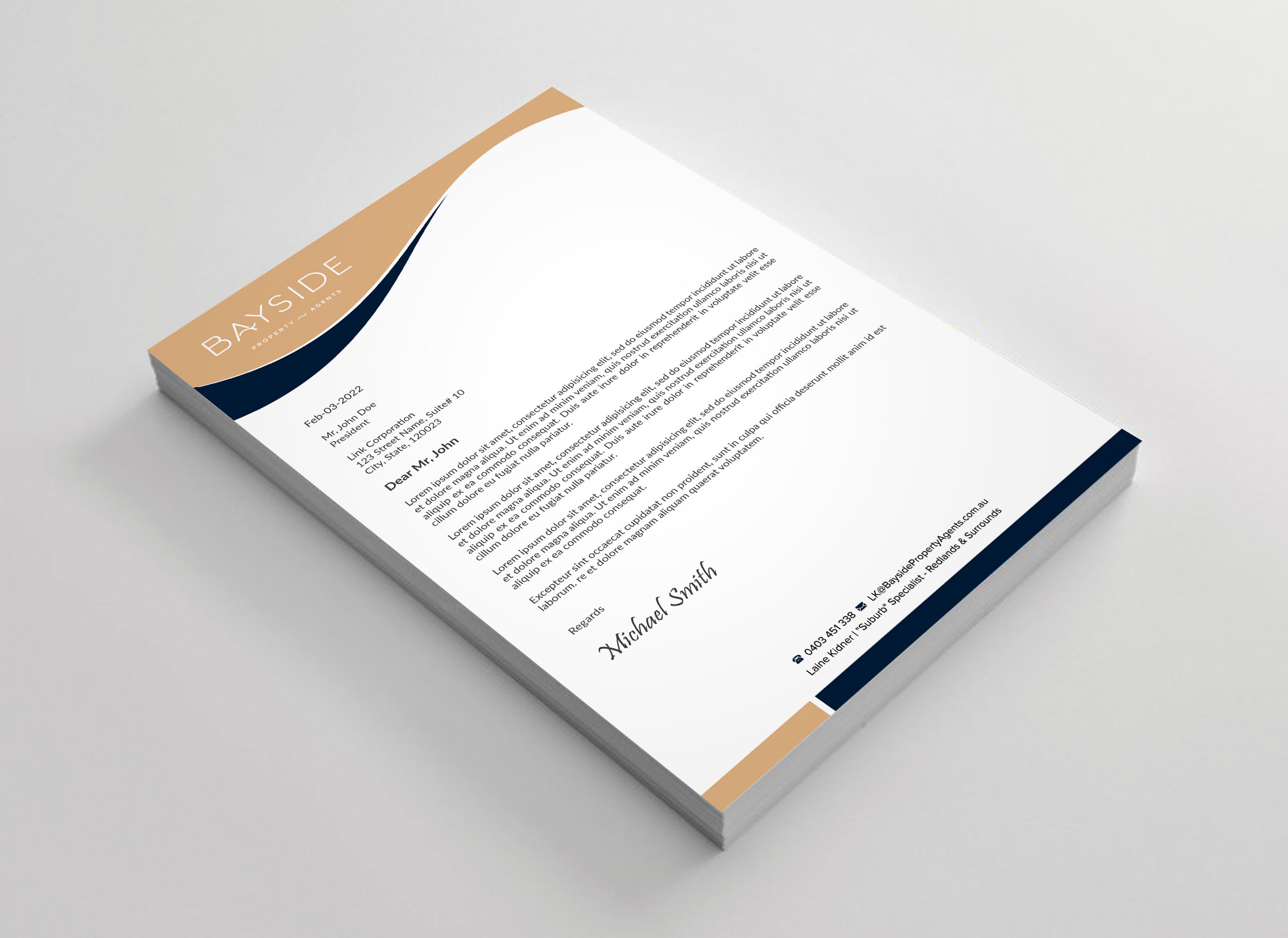 Letterhead Design by sadikul islam for LKMO Properties | Design #35537817
