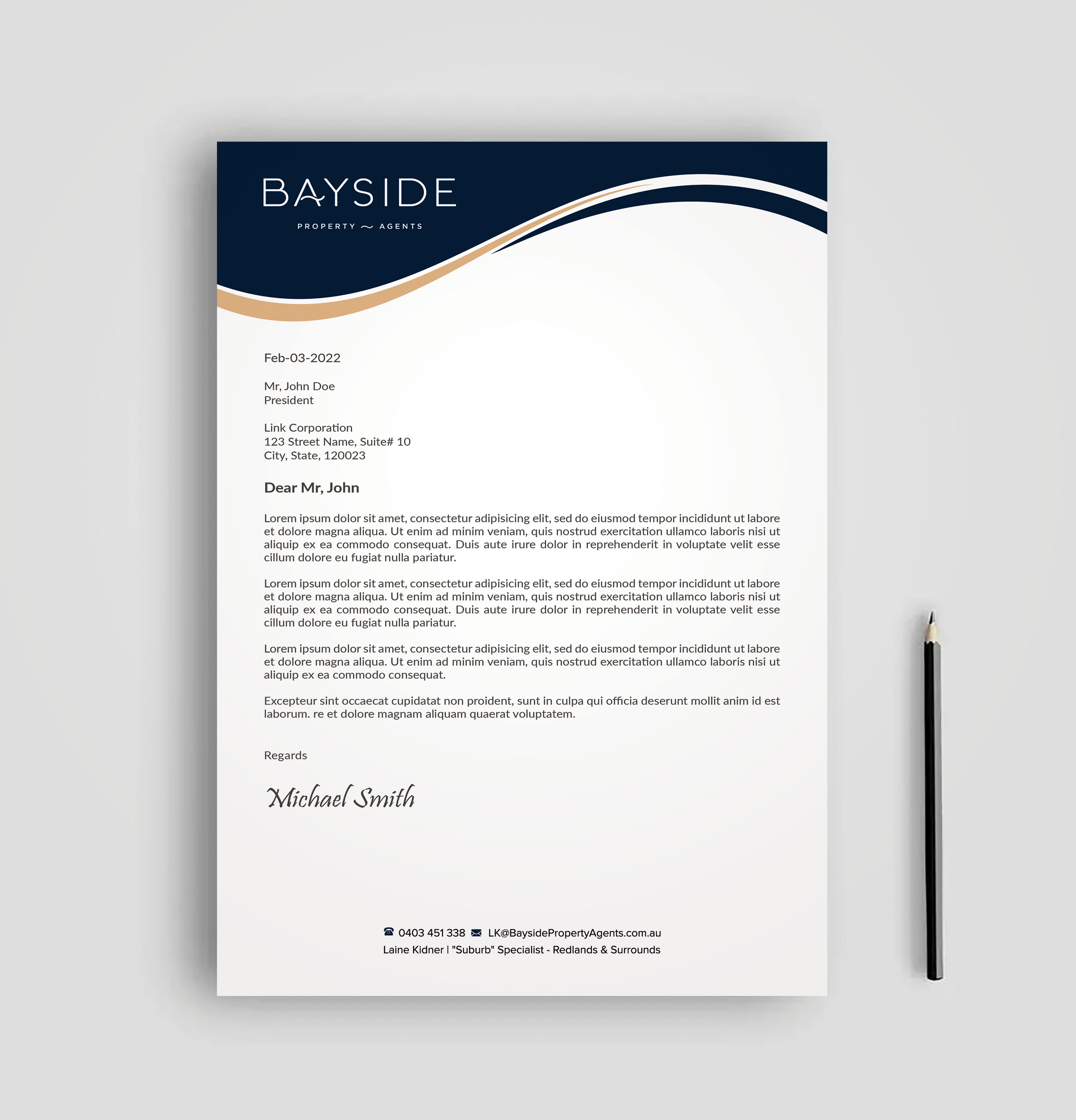 Letterhead Design by sadikul islam for LKMO Properties | Design #35541001