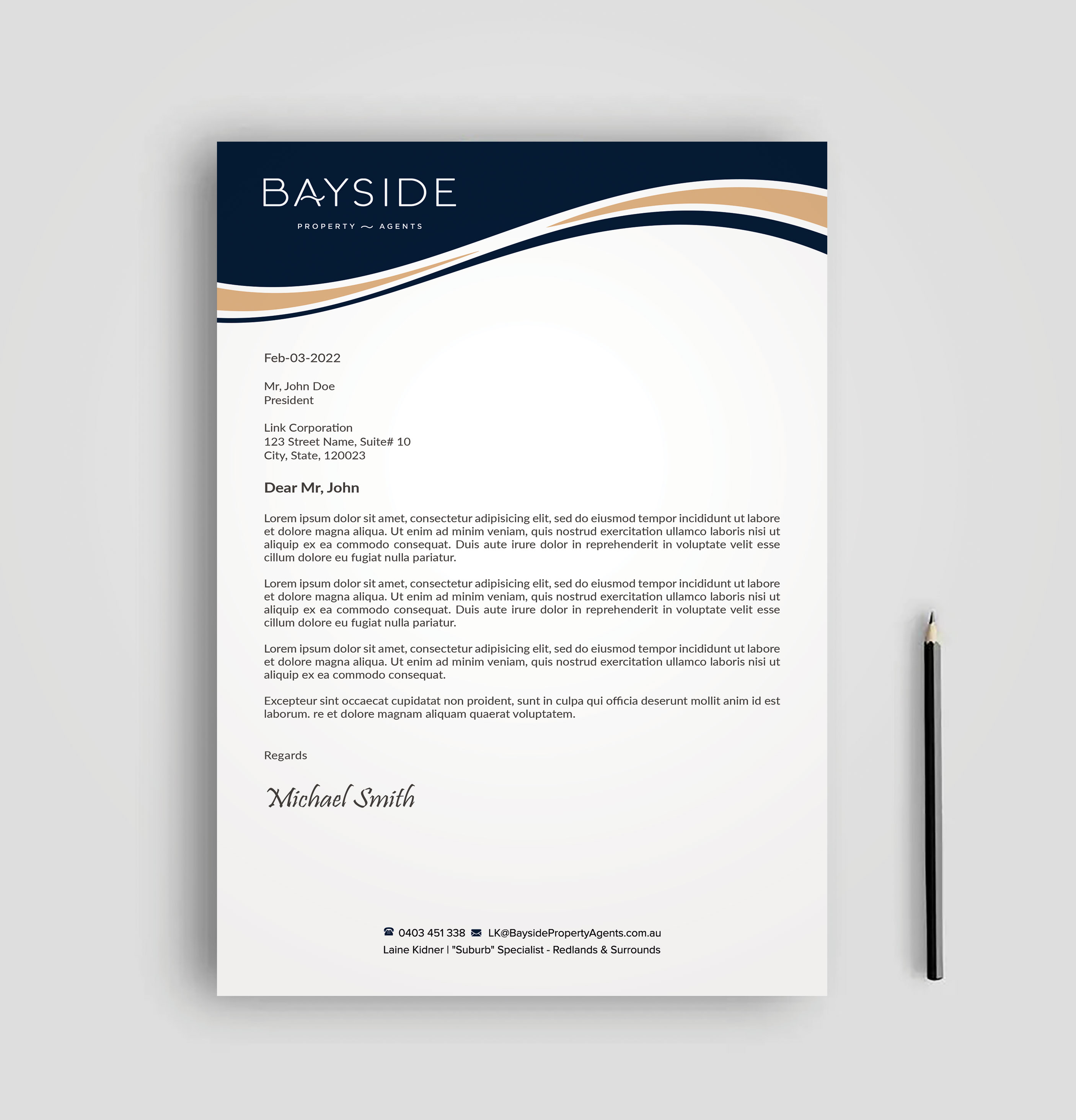 Letterhead Design by sadikul islam for LKMO Properties | Design #35541008