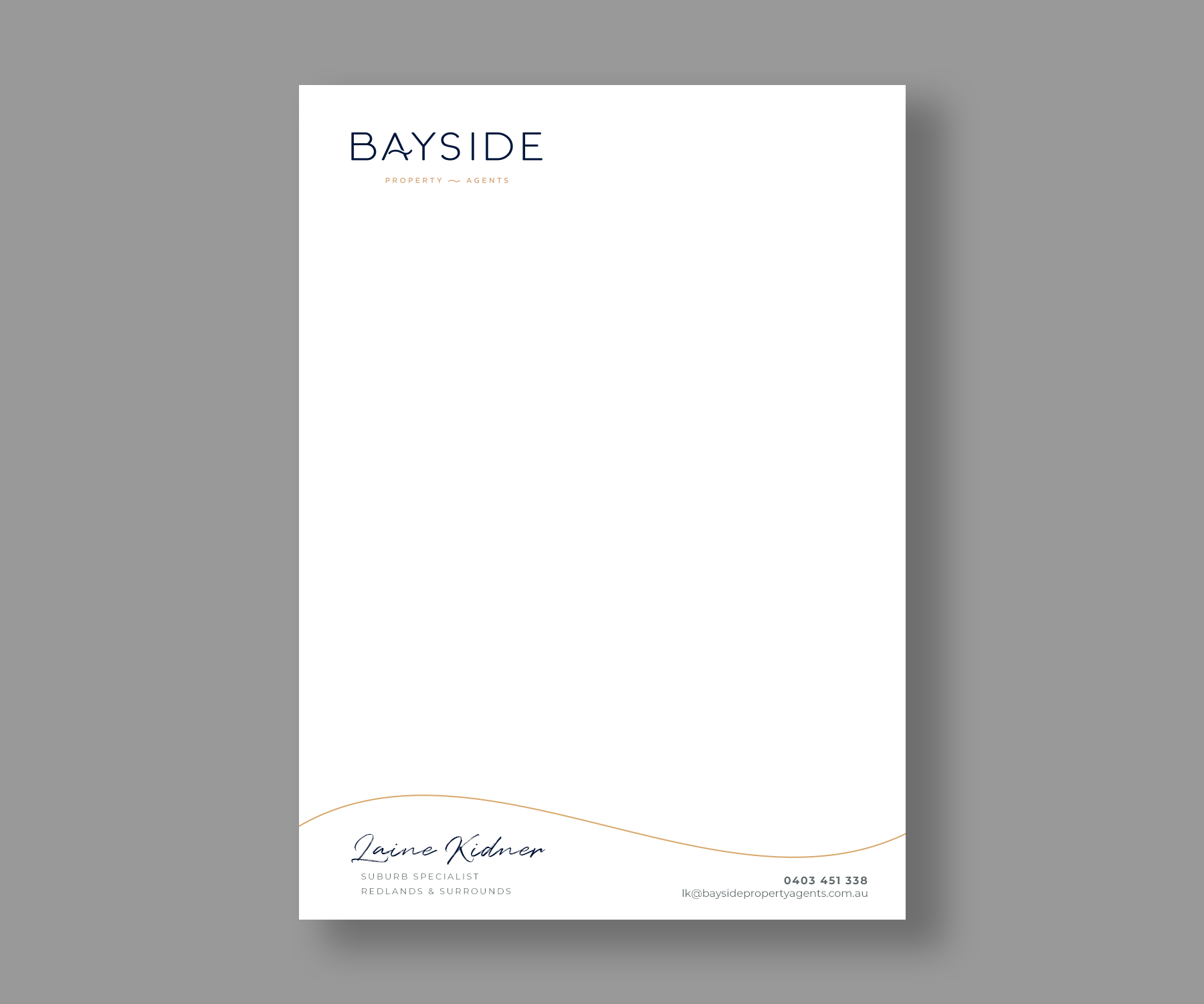 Letterhead Design by Andrés Sebastián for LKMO Properties | Design #35517081