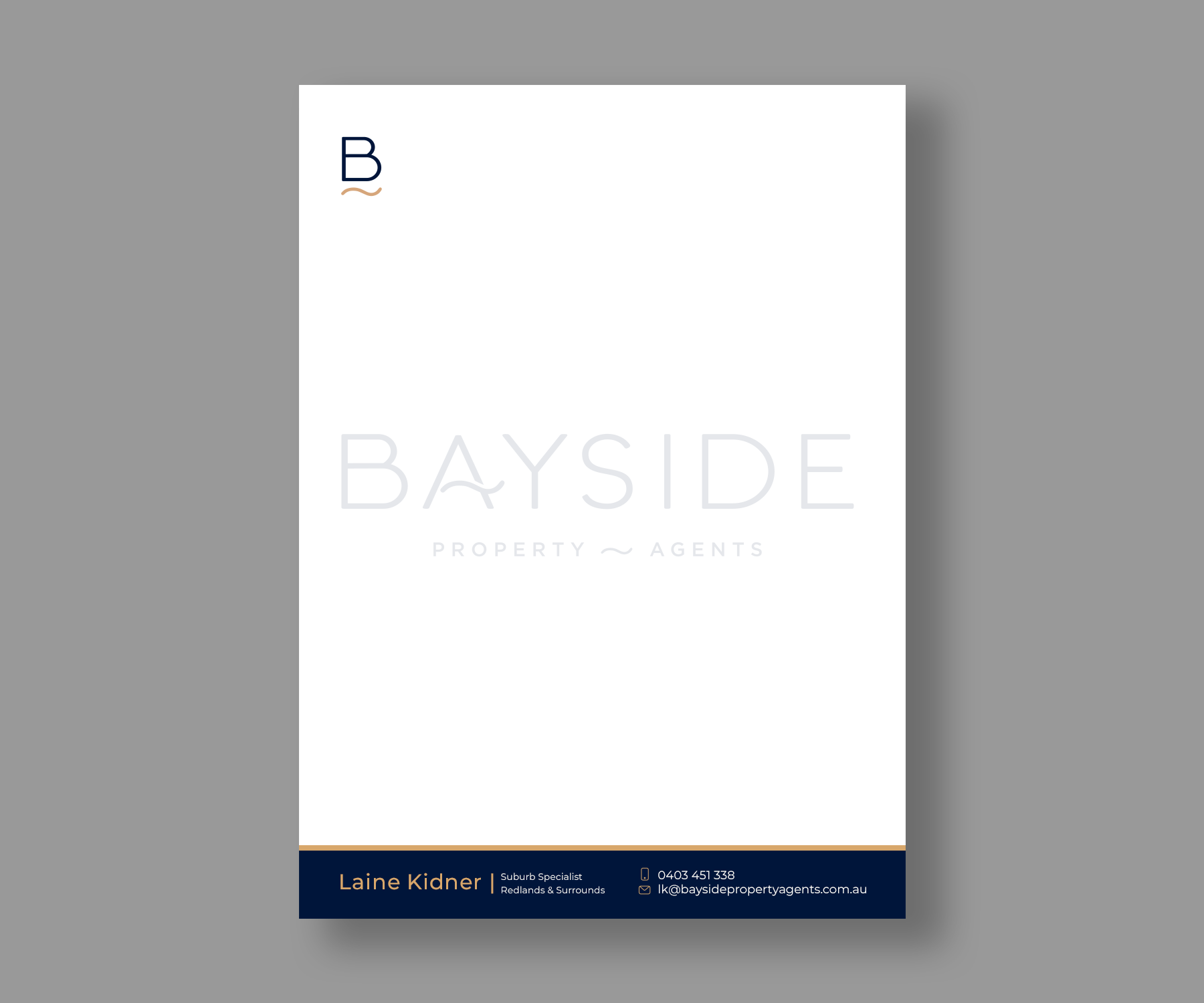 Letterhead Design by Andrés Sebastián for LKMO Properties | Design #35517255