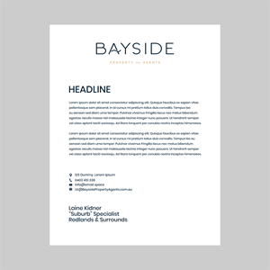 Letterhead Design by Dezingo Studio™ for LKMO Properties | Design: #35506303