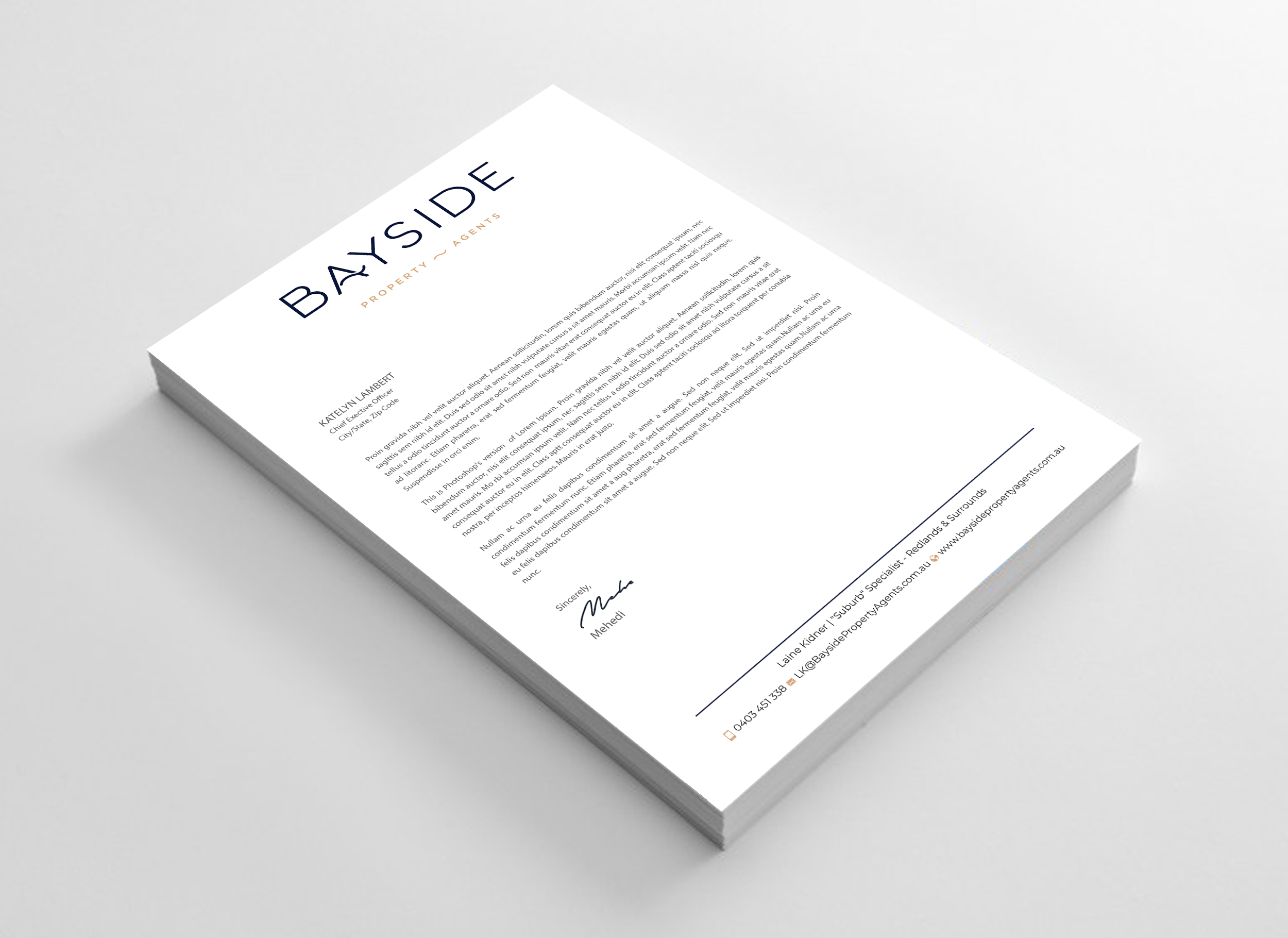 Letterhead Design by Expert Bappy for LKMO Properties | Design #35530455