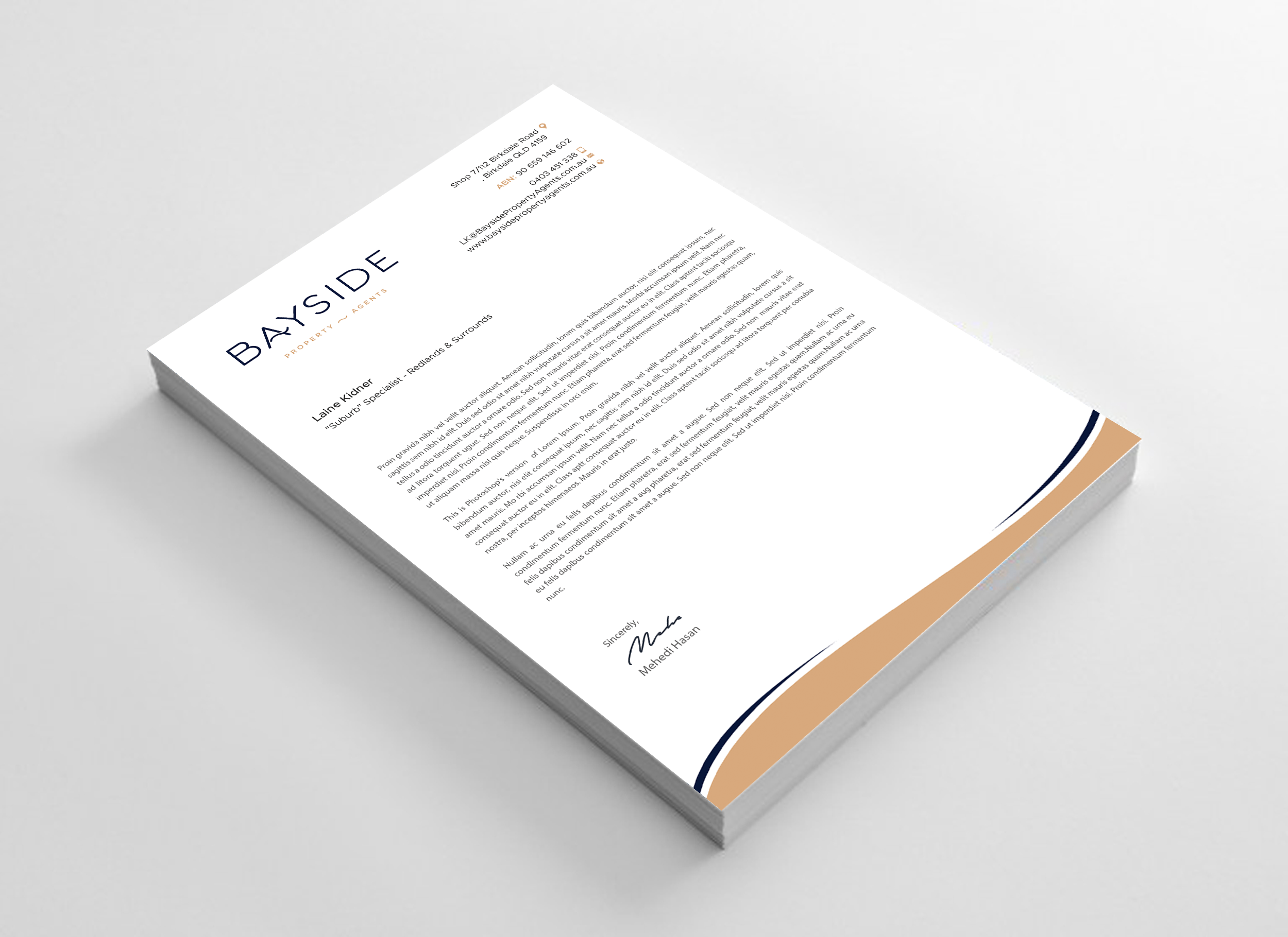 Letterhead Design by Expert Bappy for LKMO Properties | Design #35530500