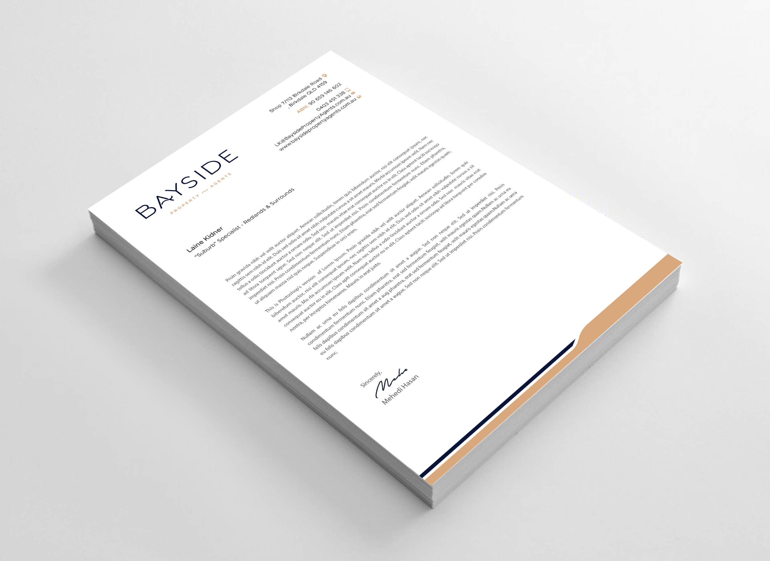 Letterhead Design by Expert Bappy for LKMO Properties | Design #35530534