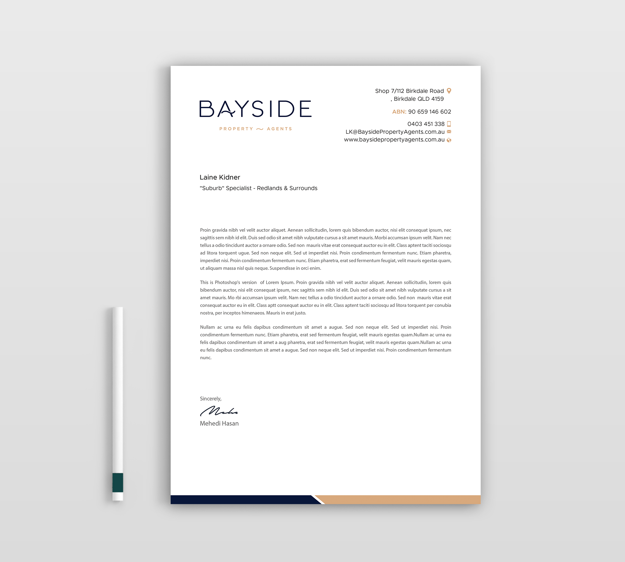 Letterhead Design by Expert Bappy for LKMO Properties | Design #35530551
