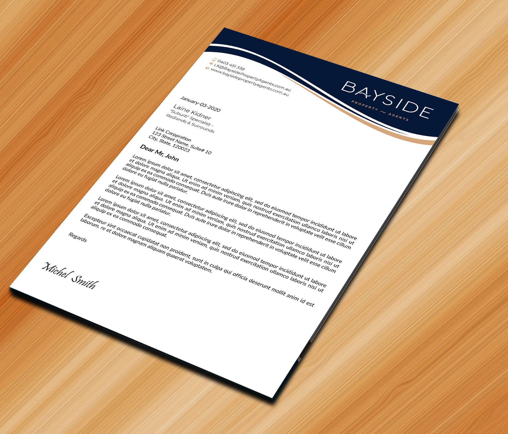 Letterhead Design by Expert Bappy for LKMO Properties | Design #35538607