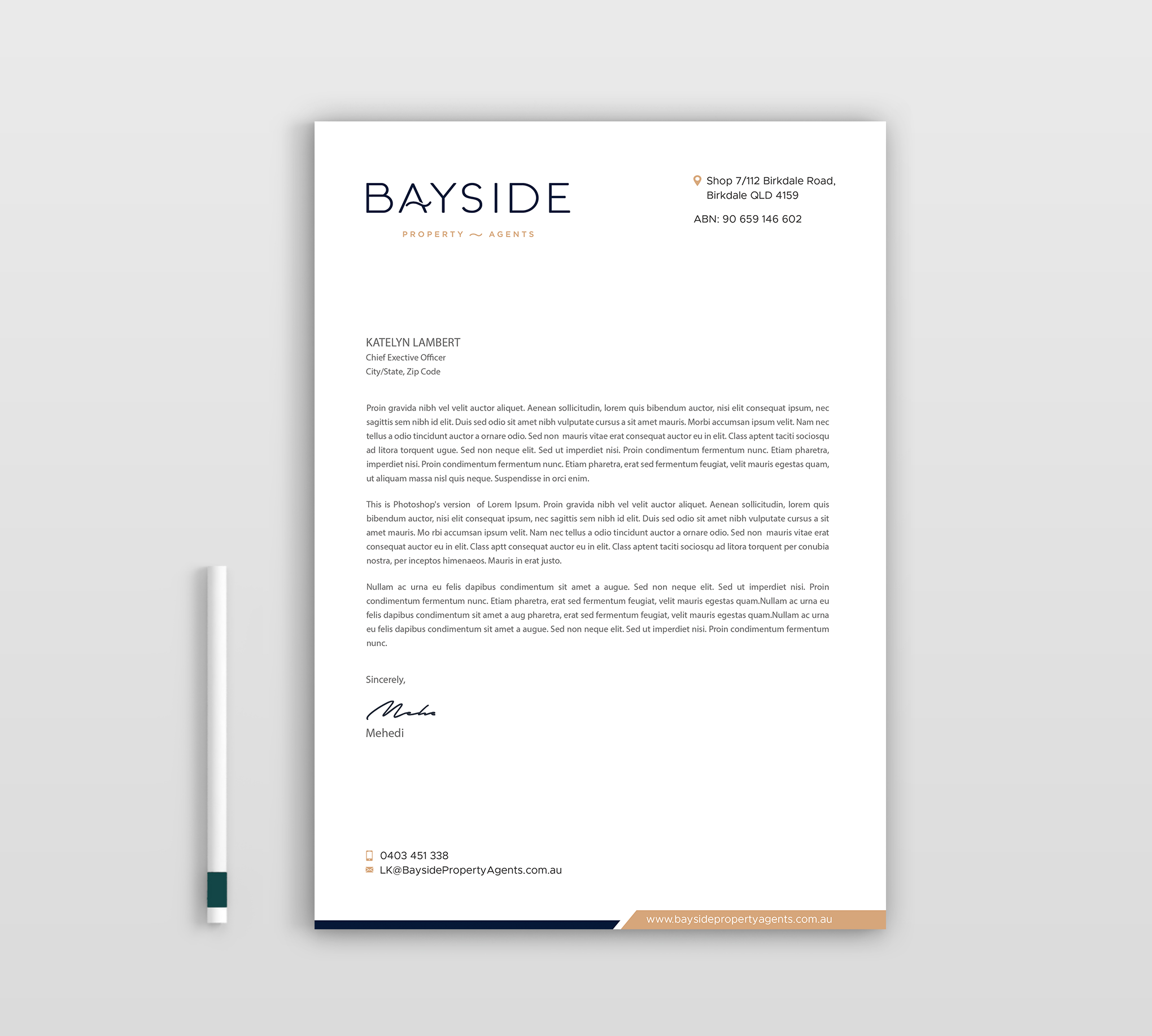 Letterhead Design by Expert Bappy for LKMO Properties | Design #35541308