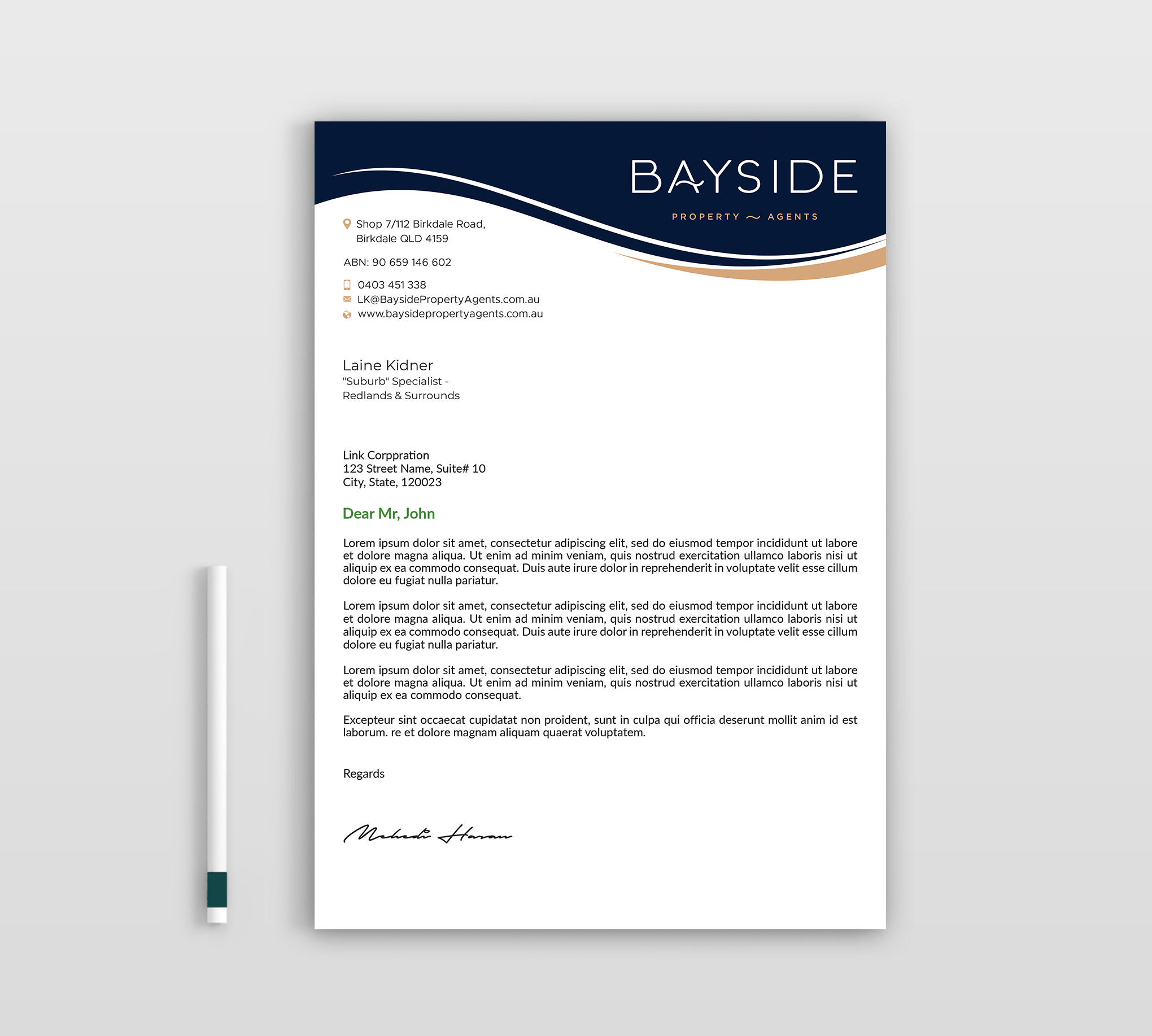 Letterhead Design by Expert Bappy for LKMO Properties | Design #35541352