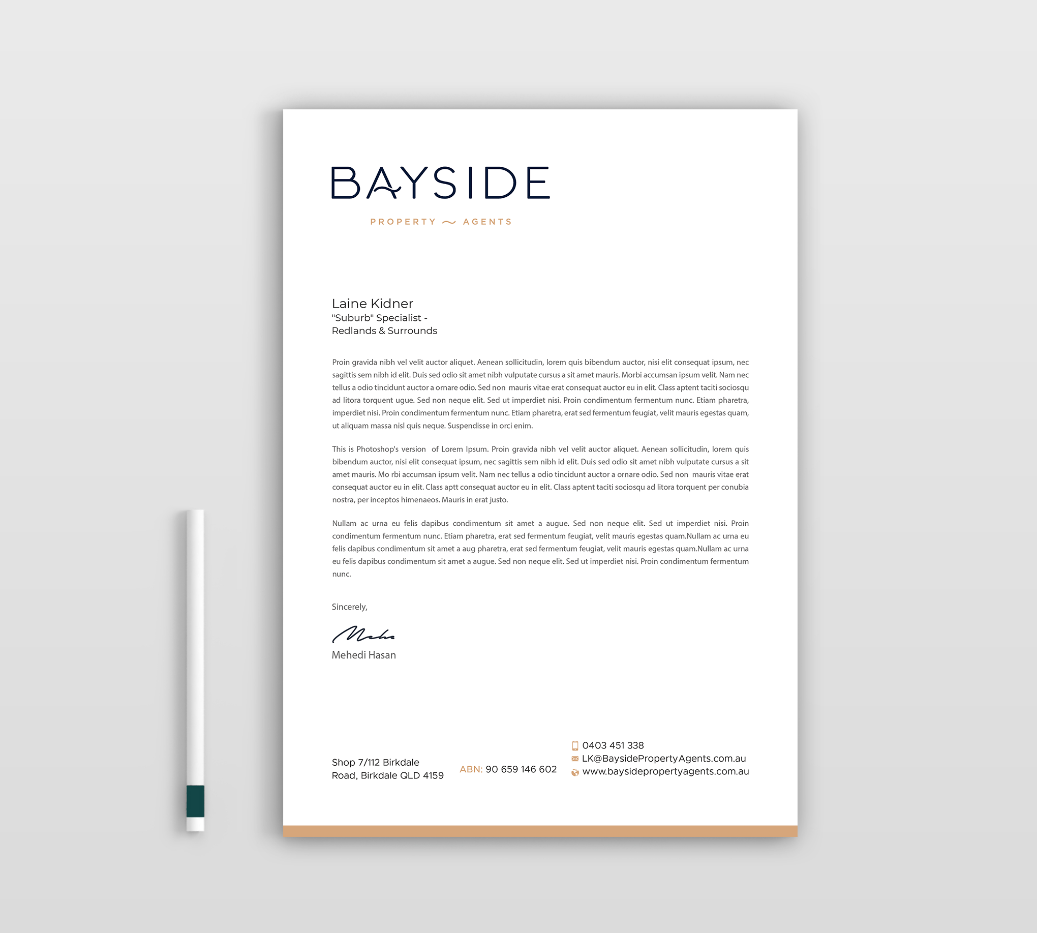 Letterhead Design by Expert Bappy for LKMO Properties | Design #35541424