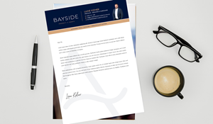 Letterhead Design by Sun Moon Graphic Designer for LKMO Properties | Design: #35505716