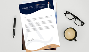 Letterhead Design by Sun Moon Graphic Designer for LKMO Properties | Design: #35505717