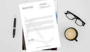 Letterhead Design by Sun Moon Graphic Designer for LKMO Properties | Design: #35505719