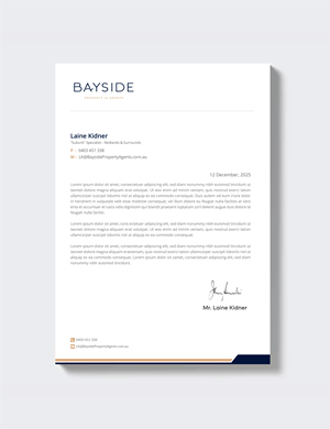 Letterhead Design by artbitin for LKMO Properties | Design: #35504627