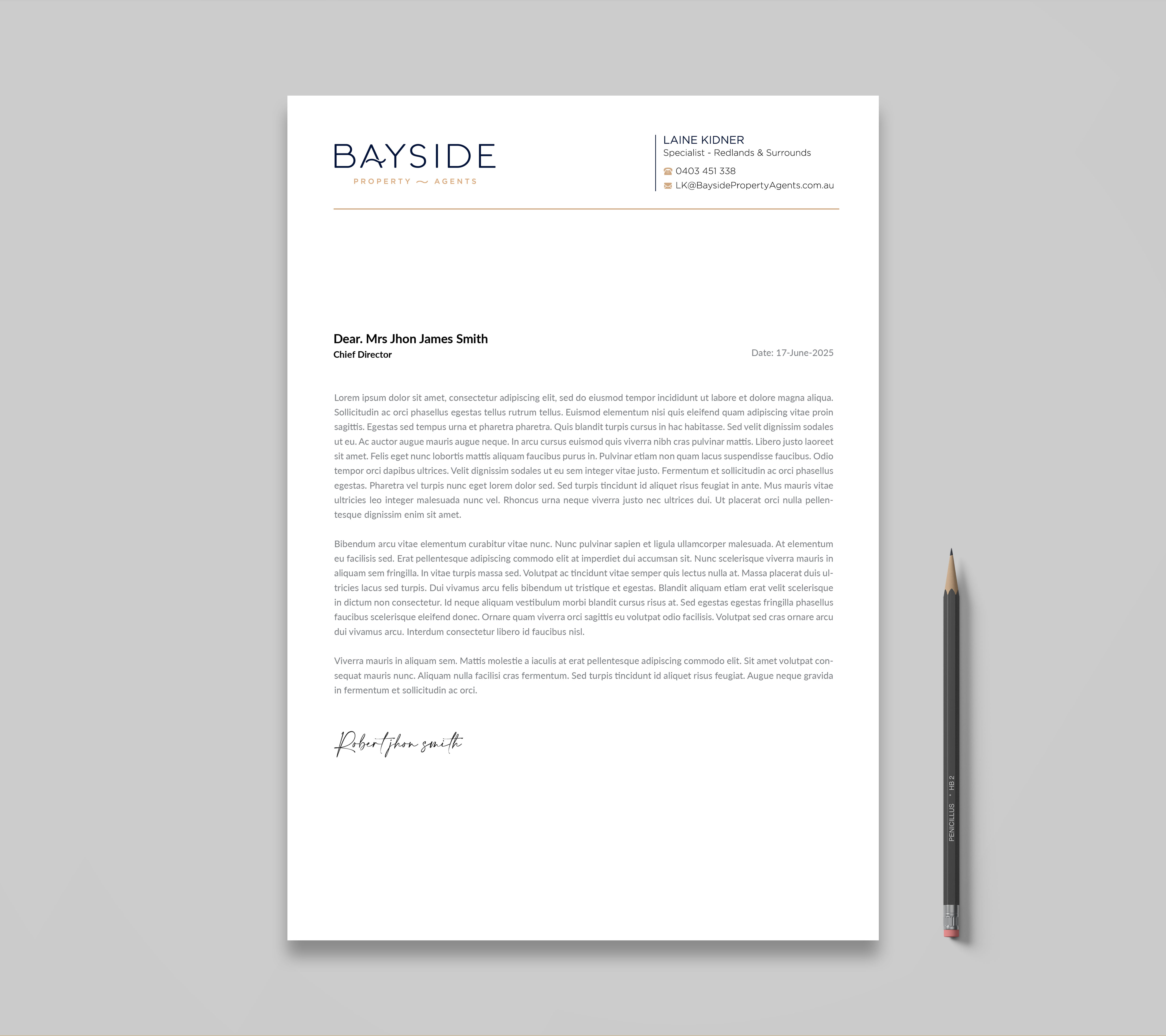 Letterhead Design by Sabbir_2025 for LKMO Properties | Design #35547667