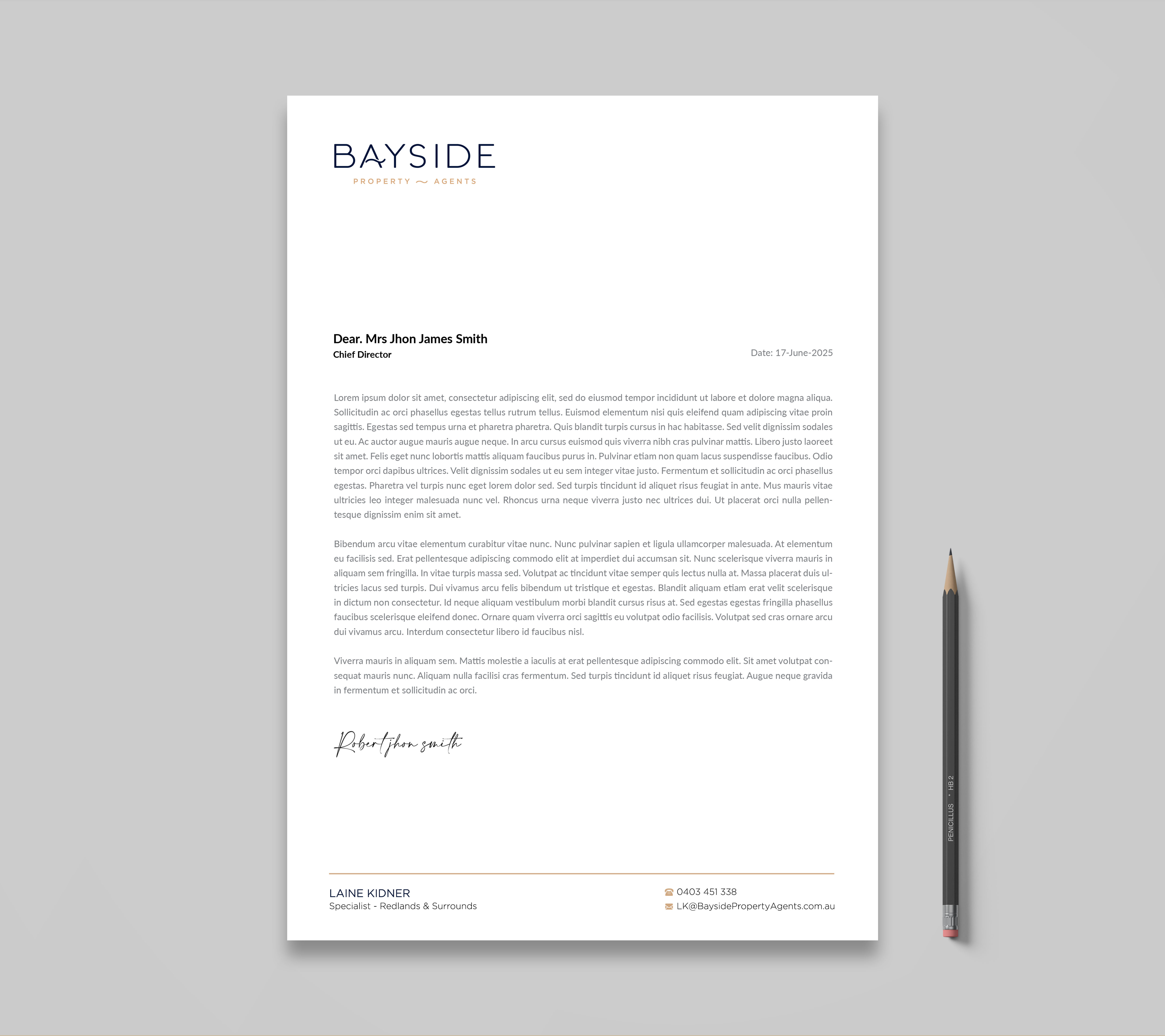 Letterhead Design by Sabbir_2025 for LKMO Properties | Design #35547668