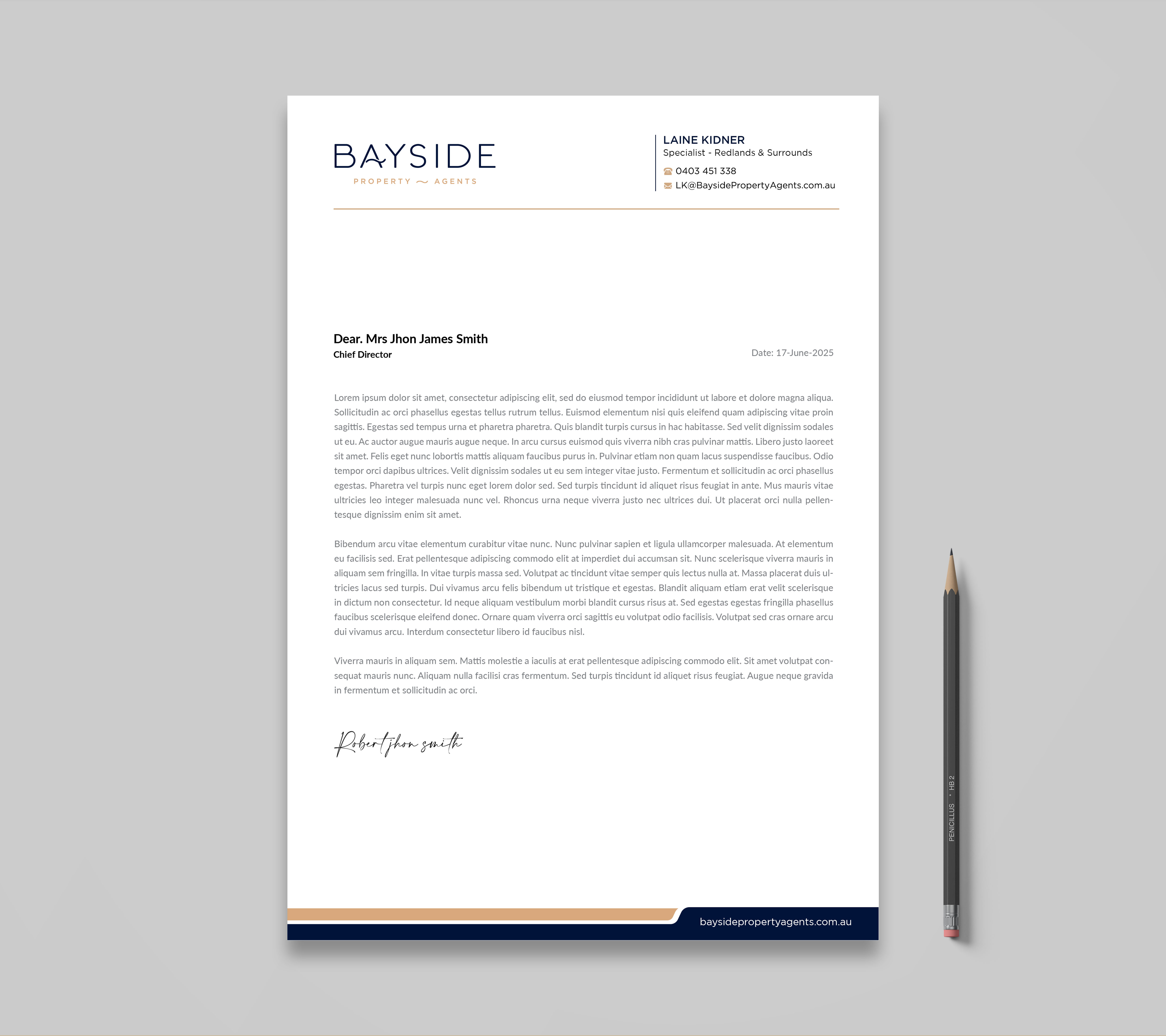 Letterhead Design by Sabbir_2025 for LKMO Properties | Design #35547669