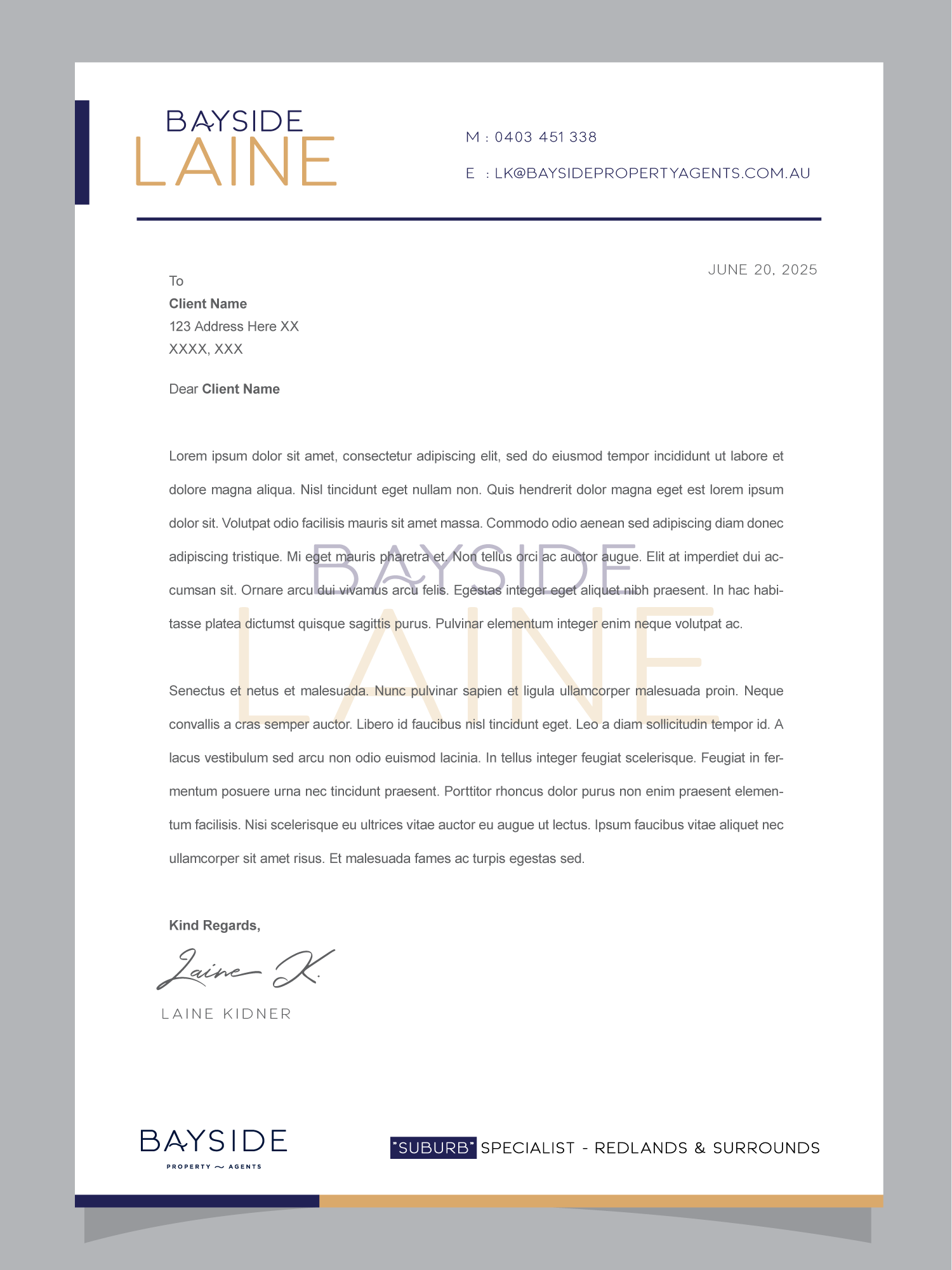 Letterhead Design by H4R5Z for LKMO Properties | Design #35510119