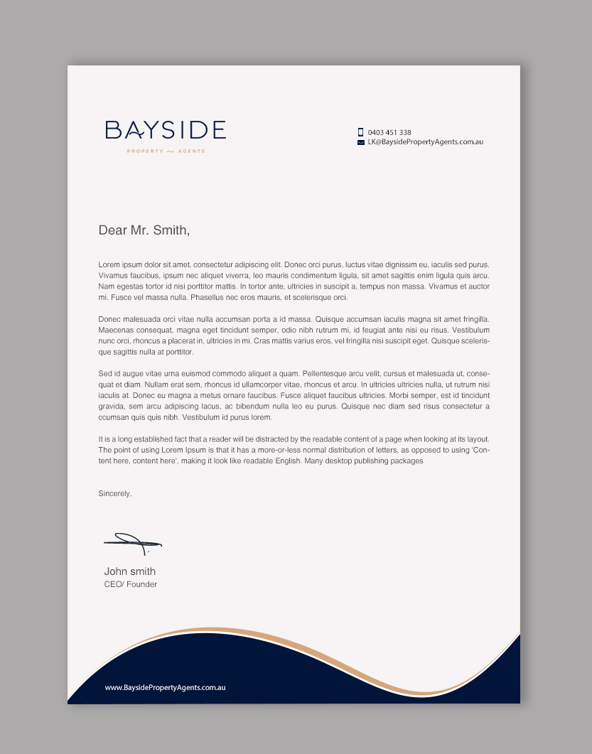 Letterhead Design by Brand aid for LKMO Properties | Design #35506556
