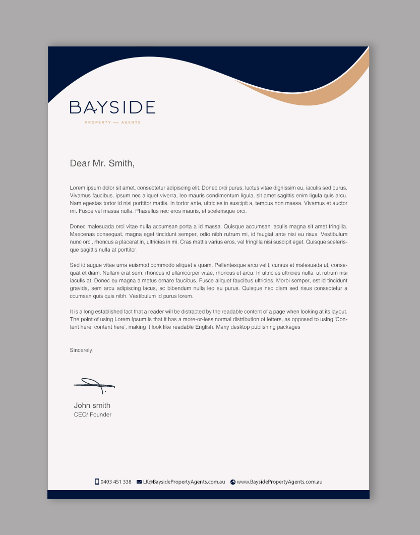 Letterhead Design by Brand aid for LKMO Properties | Design #35506562