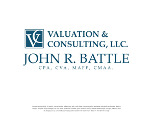 Logo Design by VirtueDesignPro for Valuation and Consulting LLC | Design: #35511239