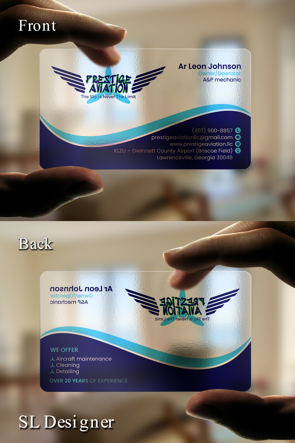 Visitenkarten-Design von SL Designer für dieses Projekt | Design #35574575