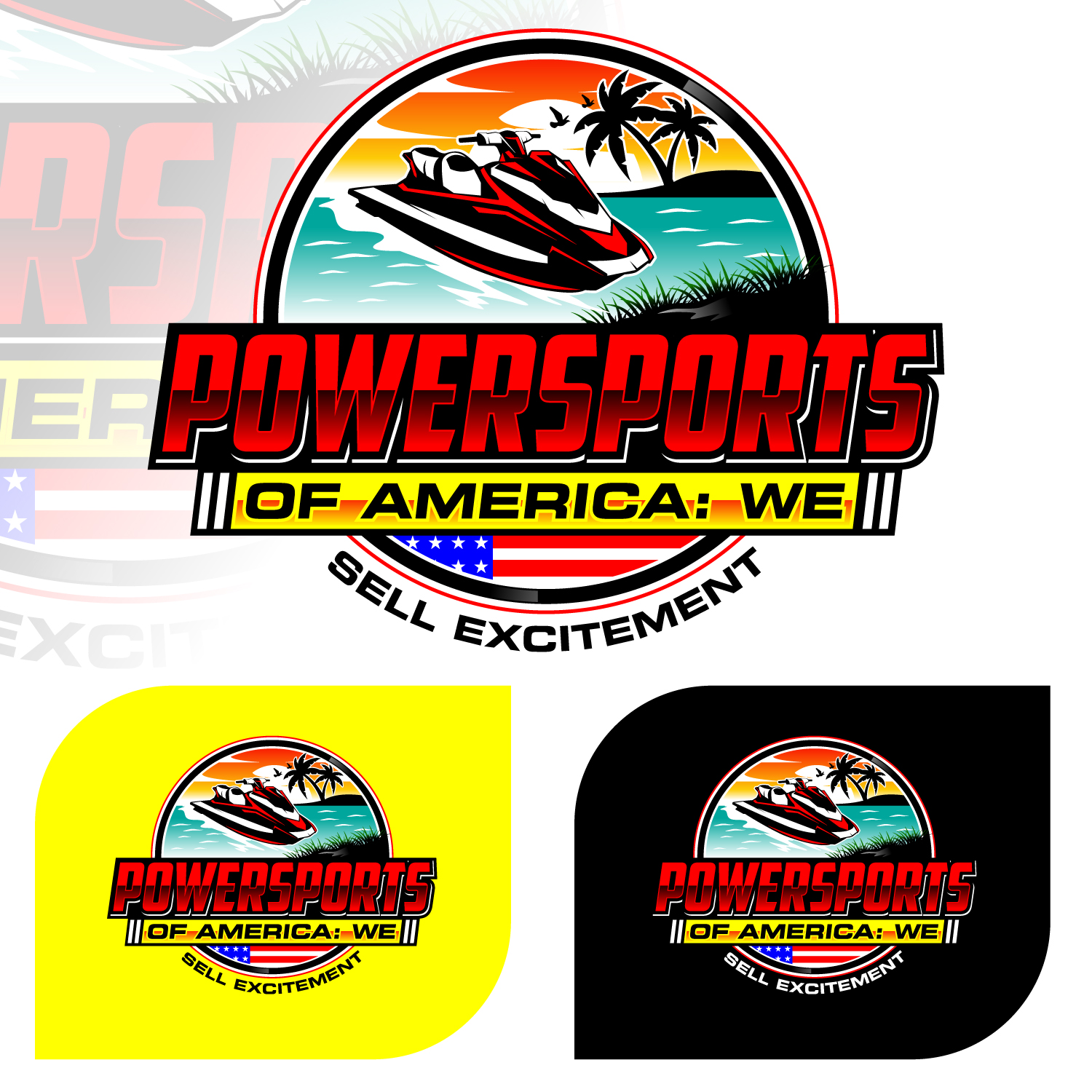 Logo Design by Suvendu.S for Powersports of America | Design #35544976