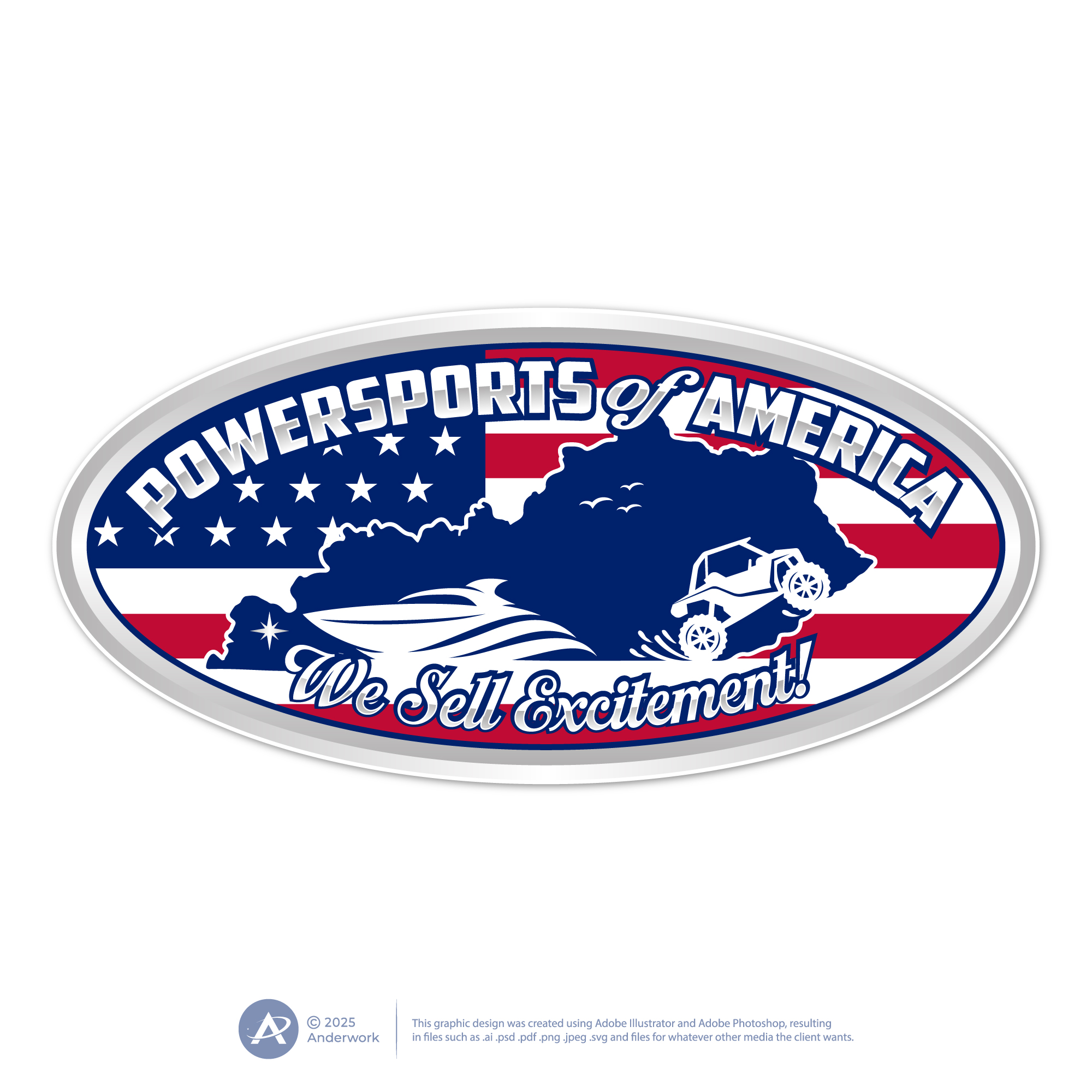 Logo Design by Anderwork for Powersports of America | Design #35536199