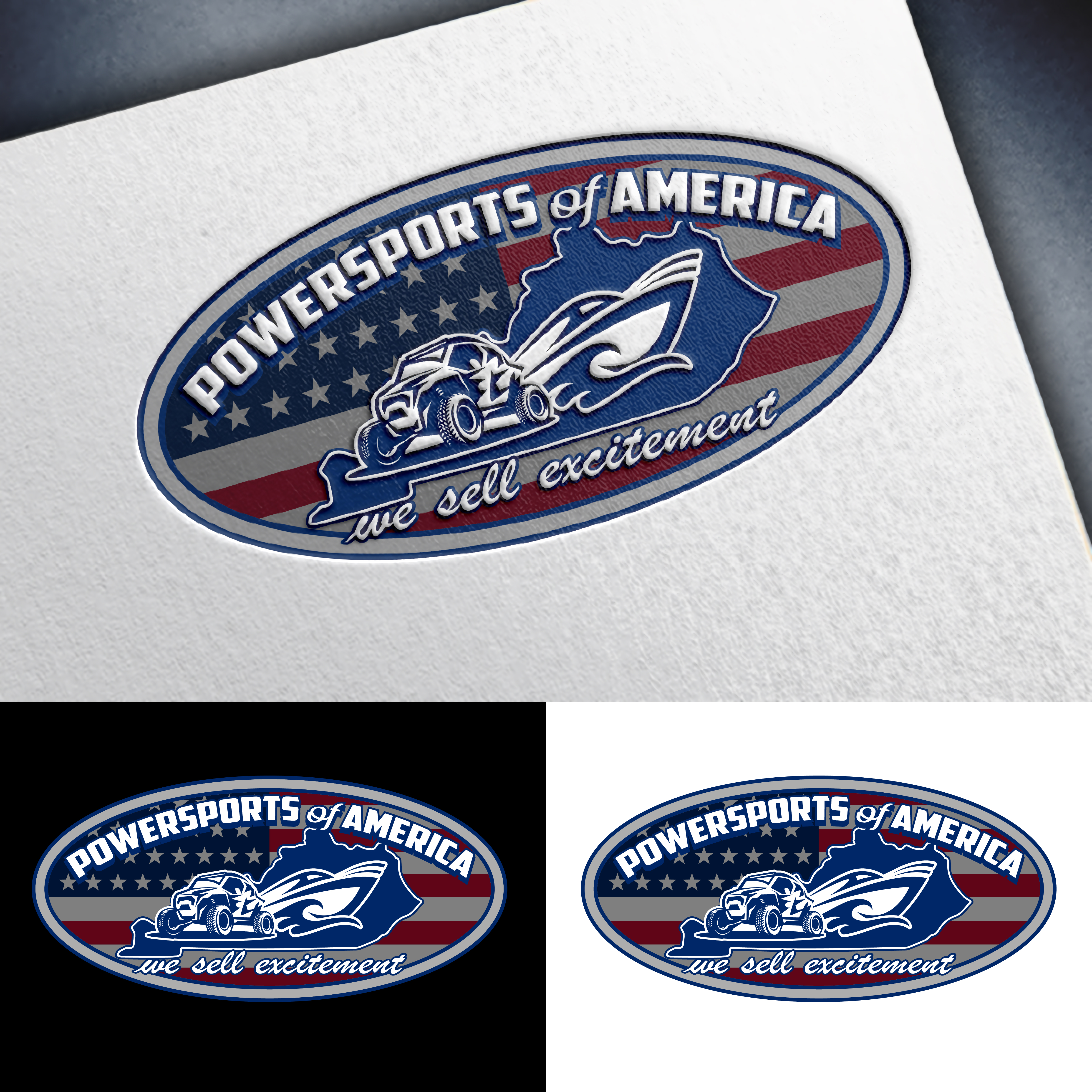 Logo Design by John Mark Arts for Powersports of America | Design #35532806
