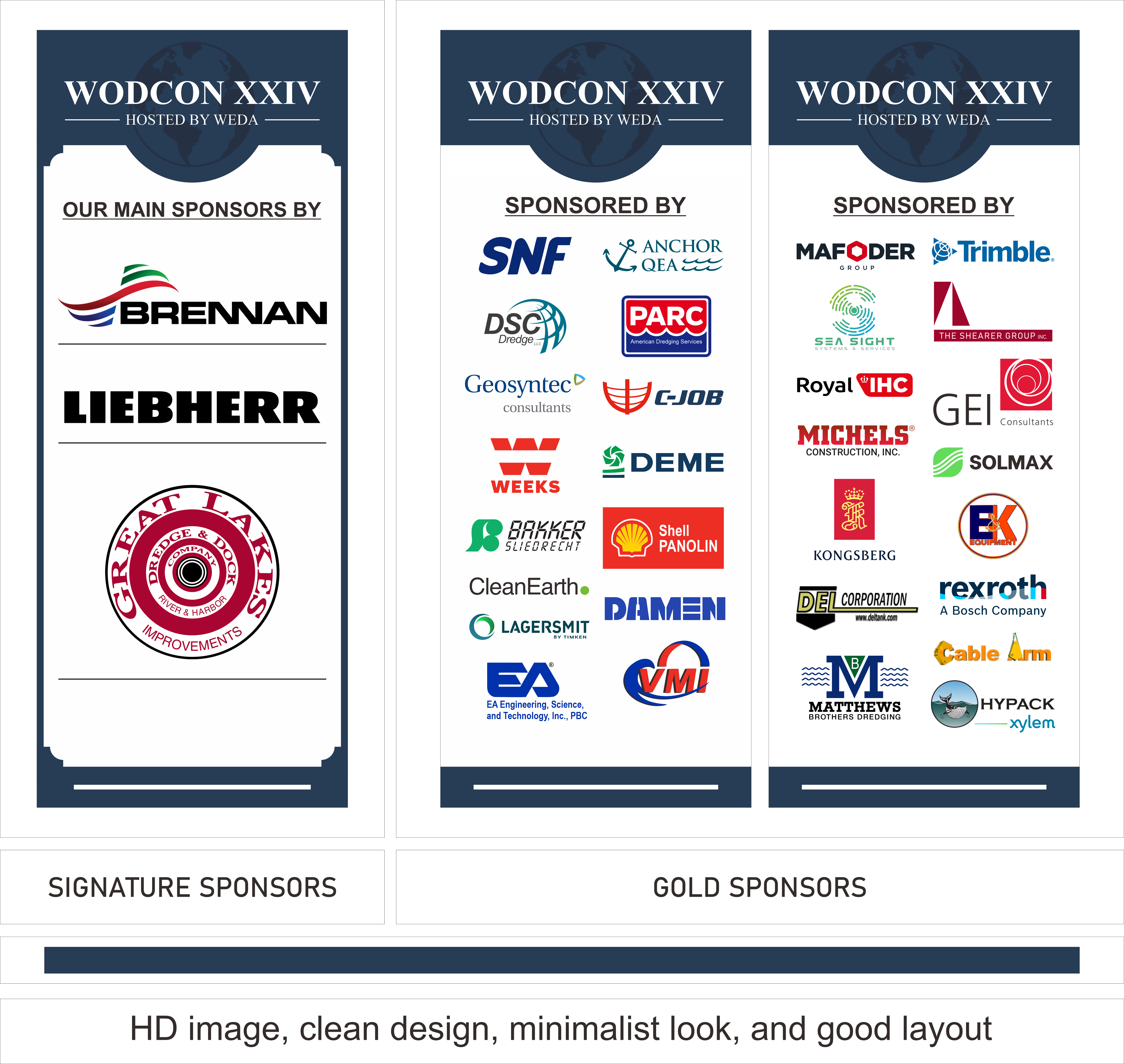 Graphic Design by MALIK CREATIVE MEDIA for Western Dredging Association | Design #35519399