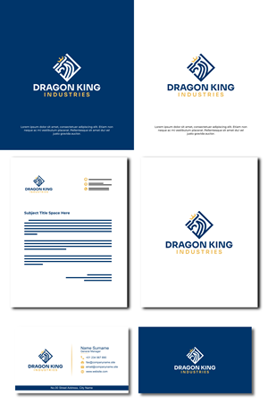 Logo Design by Zaid Al Faqih for Dragon King Industries | Design #35561776