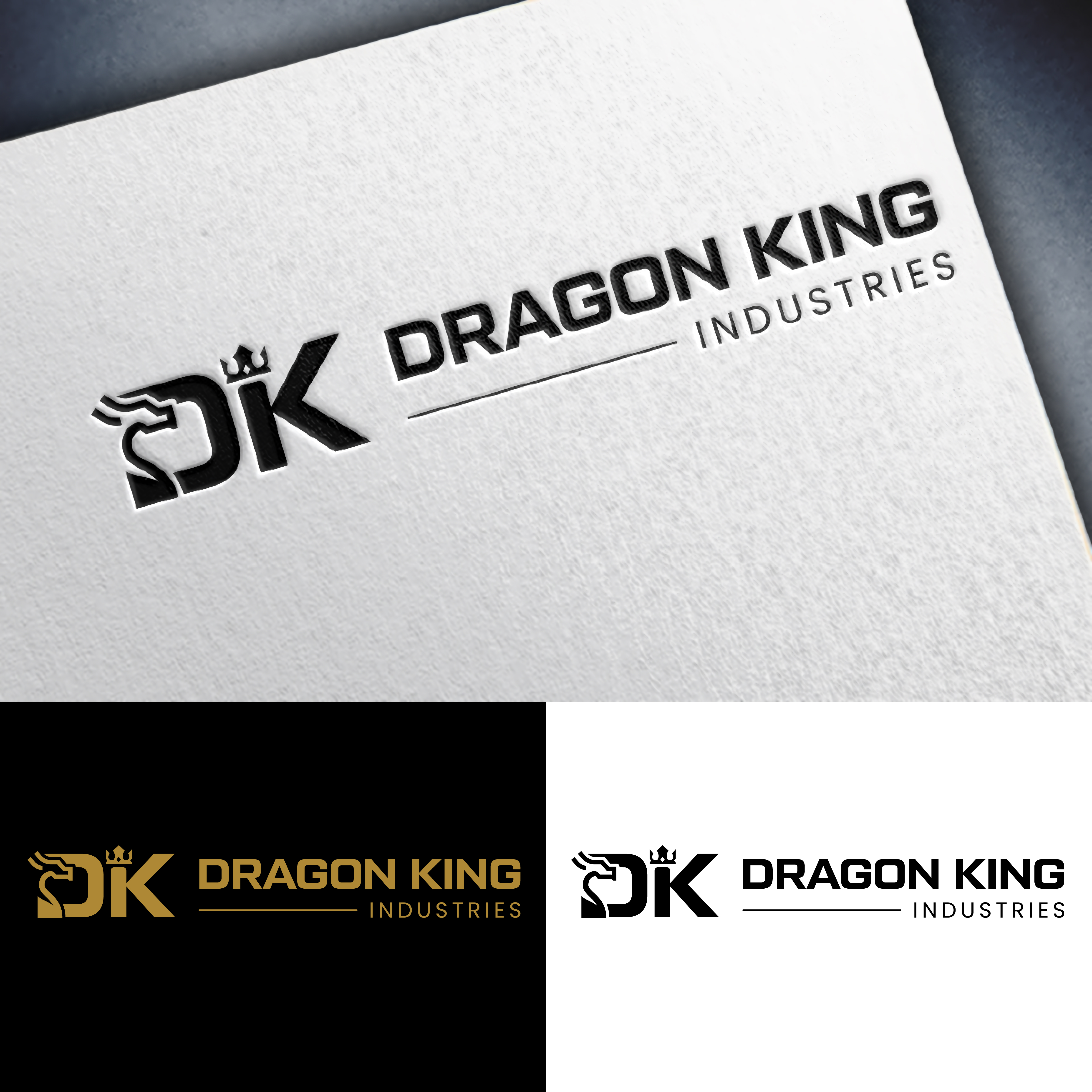 Logo Design by John Mark Arts for Dragon King Industries | Design #35520432