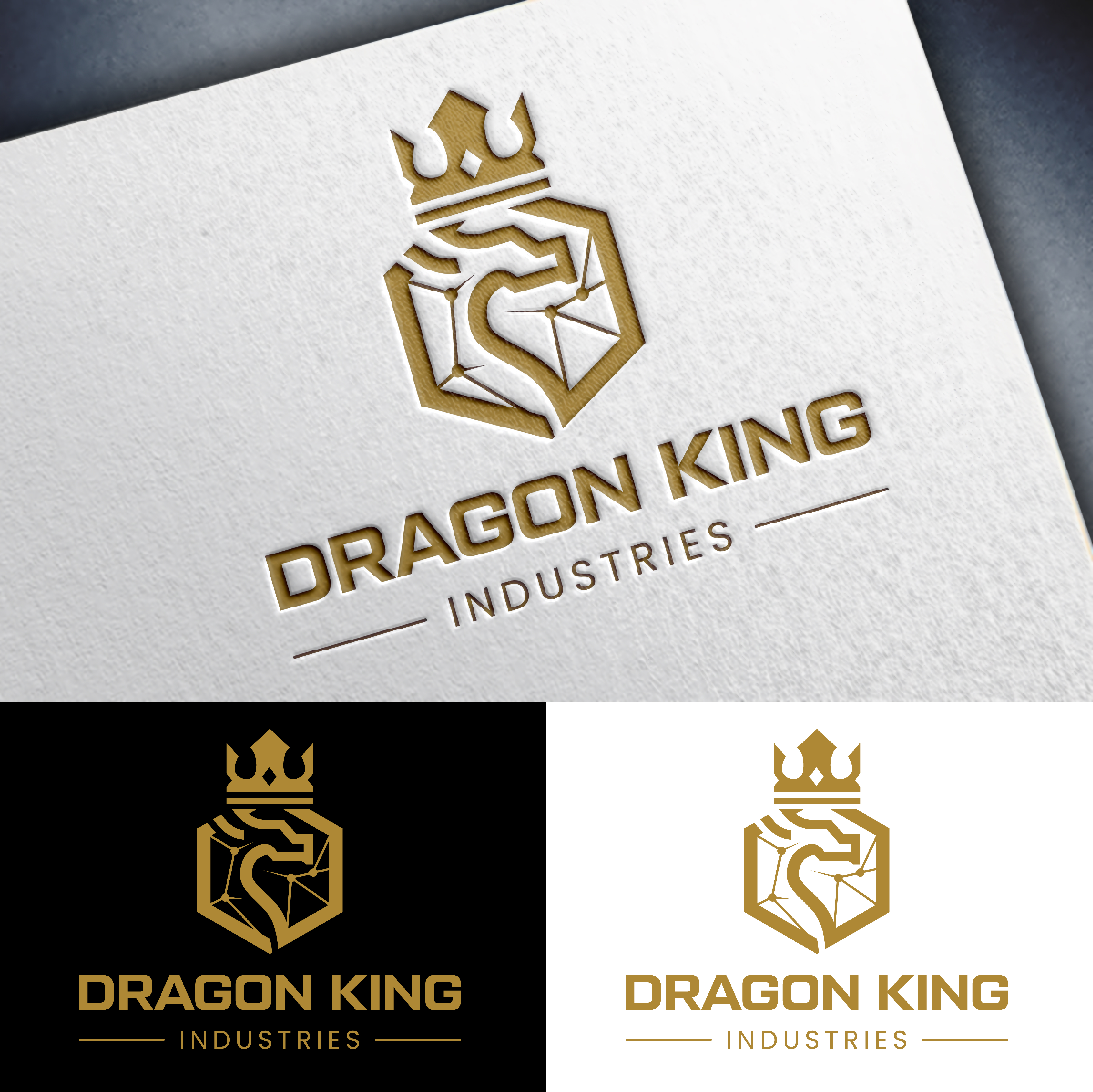 Logo Design by John Mark Arts for Dragon King Industries | Design #35520545
