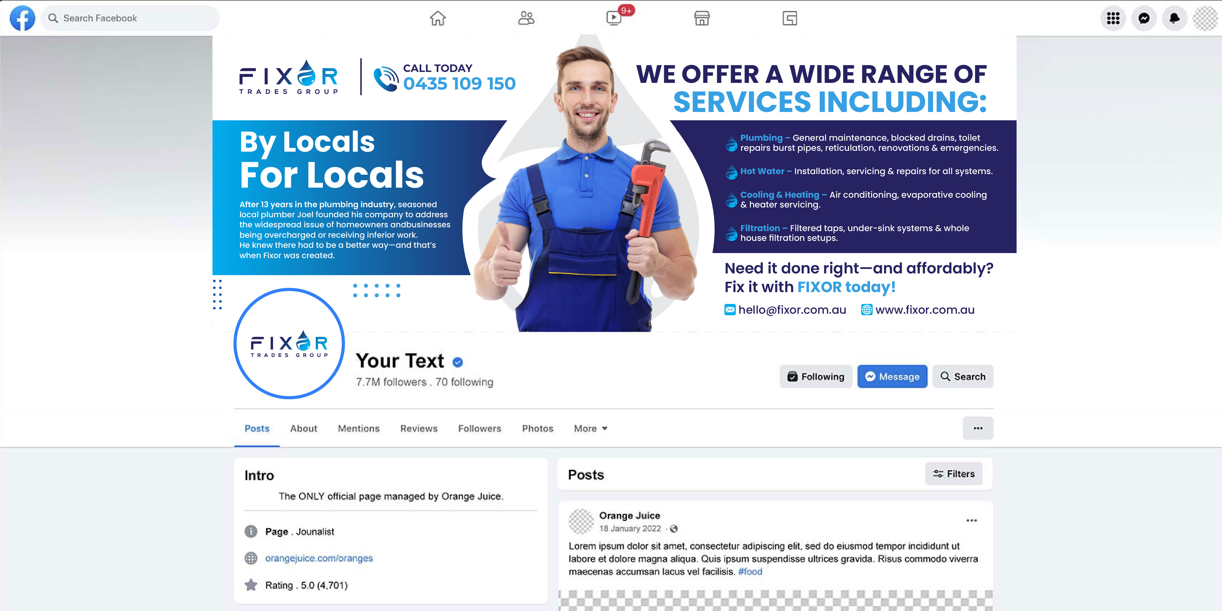 Facebook-Design von artbitin für dieses Projekt | Design #35519737