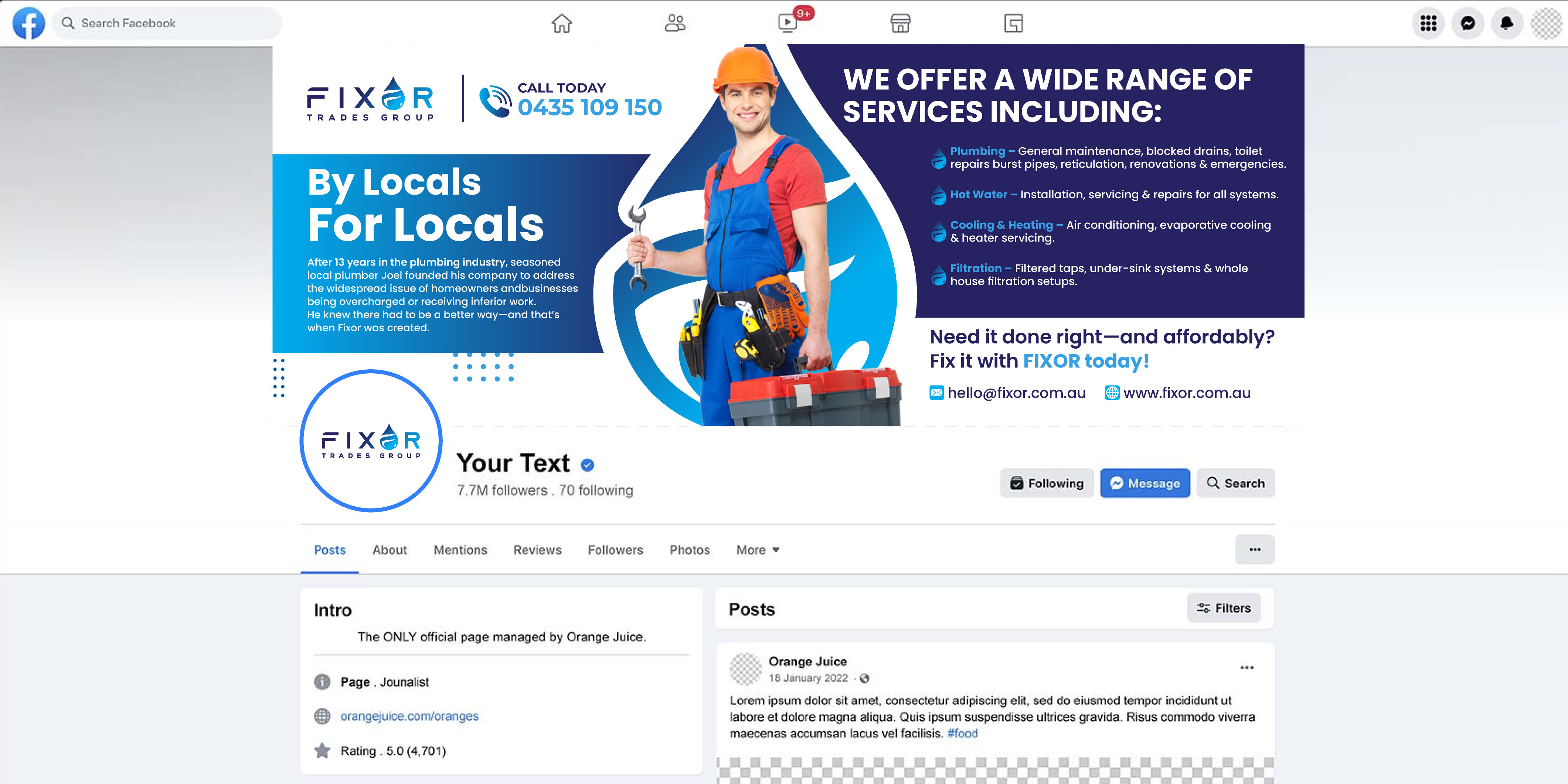 Facebook Design by artbitin for this project | Design #35519738