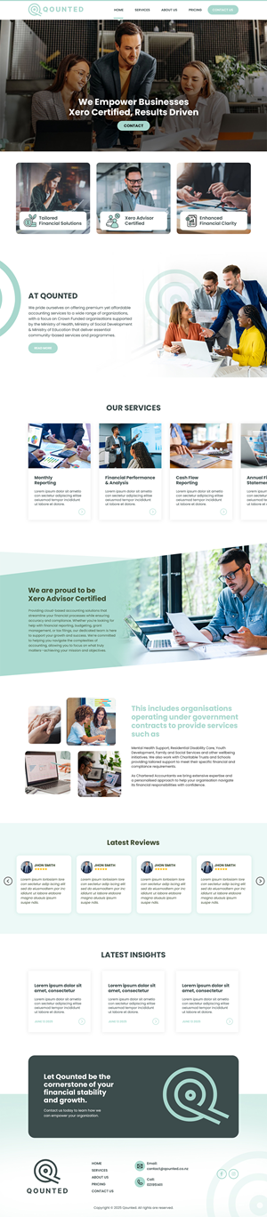 Web-Design von MAHABA für Qounted | Design: #35530130