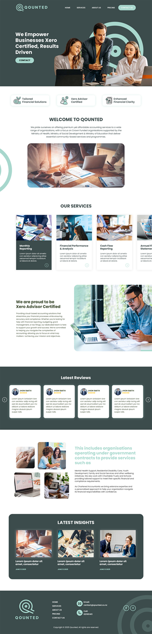 Web-Design von MAHABA für Qounted | Design: #35530413