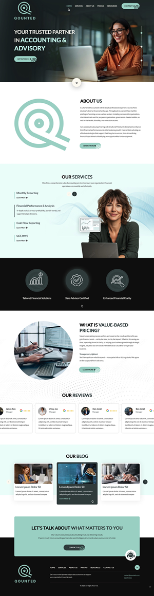 Web Design by pb for Qounted | Design: #35530230