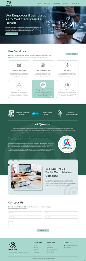 Web Design by pb for Qounted | Design: #35530231
