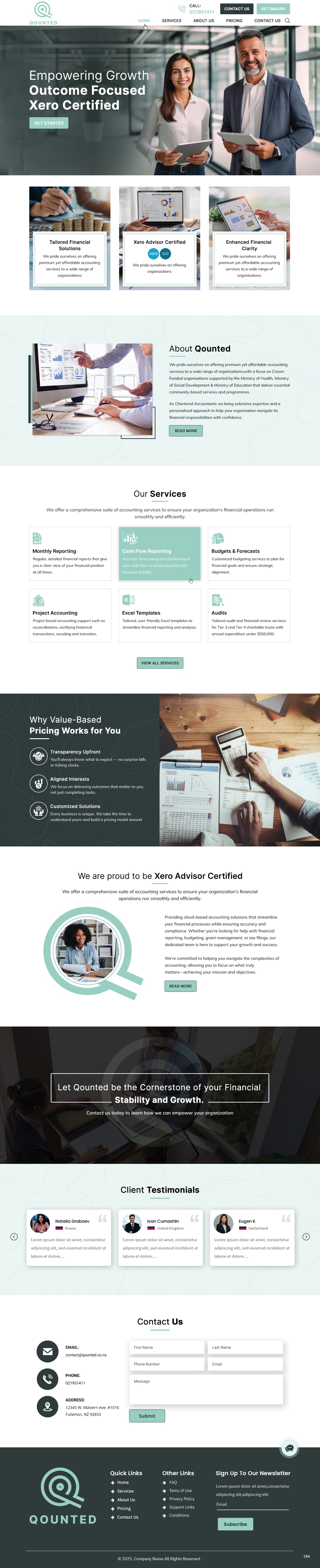 Web Design by pb for Qounted | Design #35530232