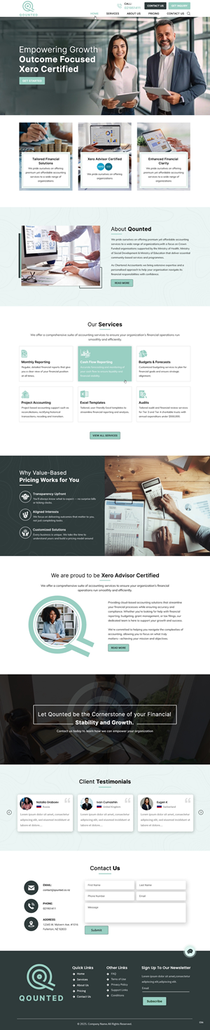 Web Design by pb for Qounted | Design: #35530232