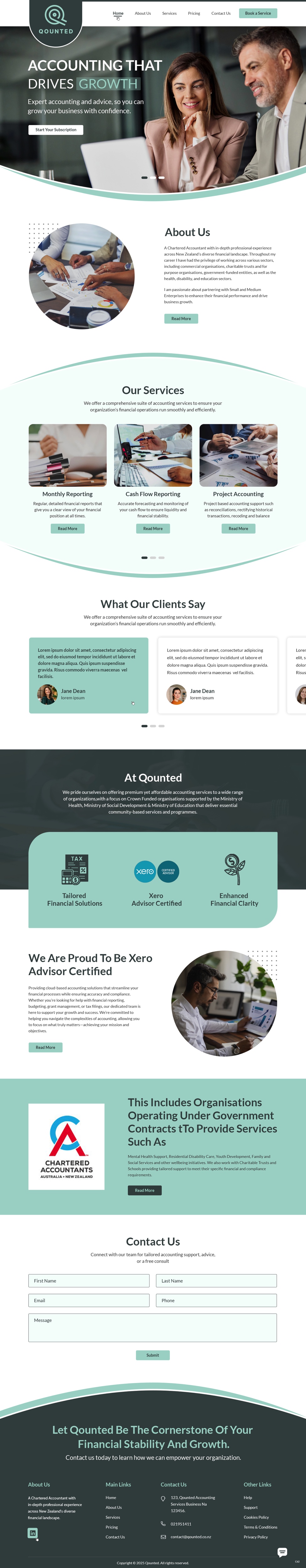 Web Design by pb for Qounted | Design #35530237