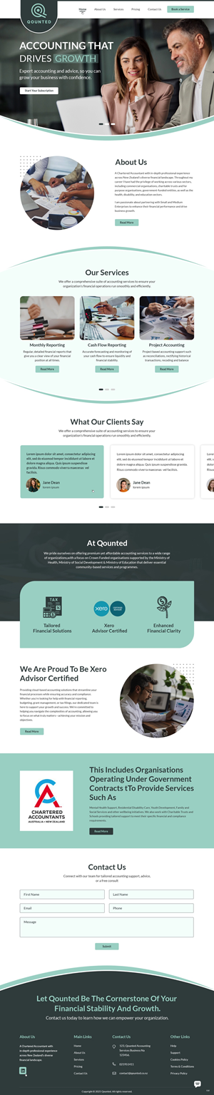 Web Design by pb for Qounted | Design: #35530237